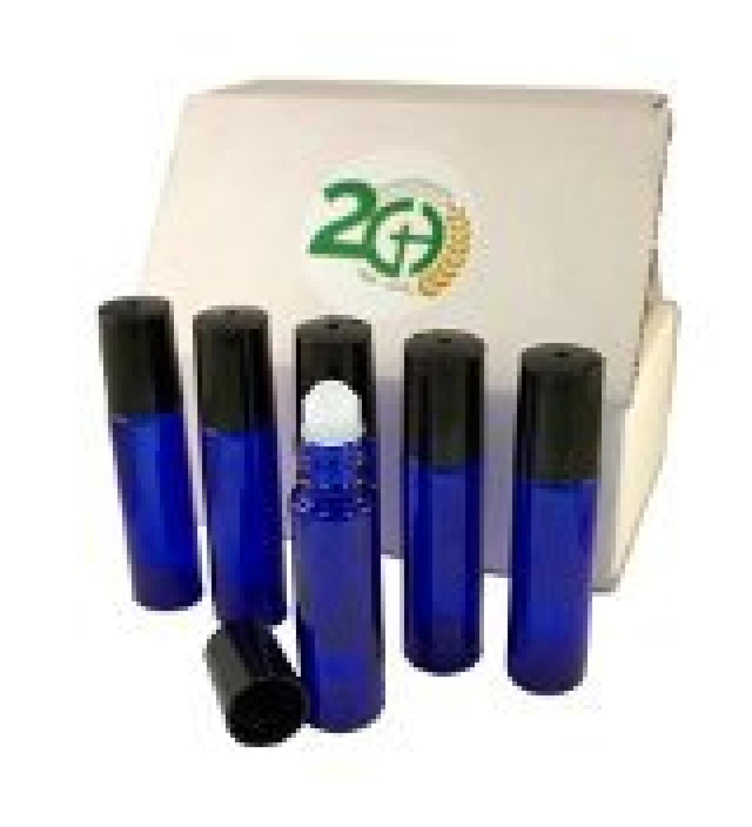 Buy GreenHealth Aromatherapy Roll On Bottles - Cobalt Blue Glass (Pack of 6) - International Shipping Available - Buy Online on SooperMarket.com