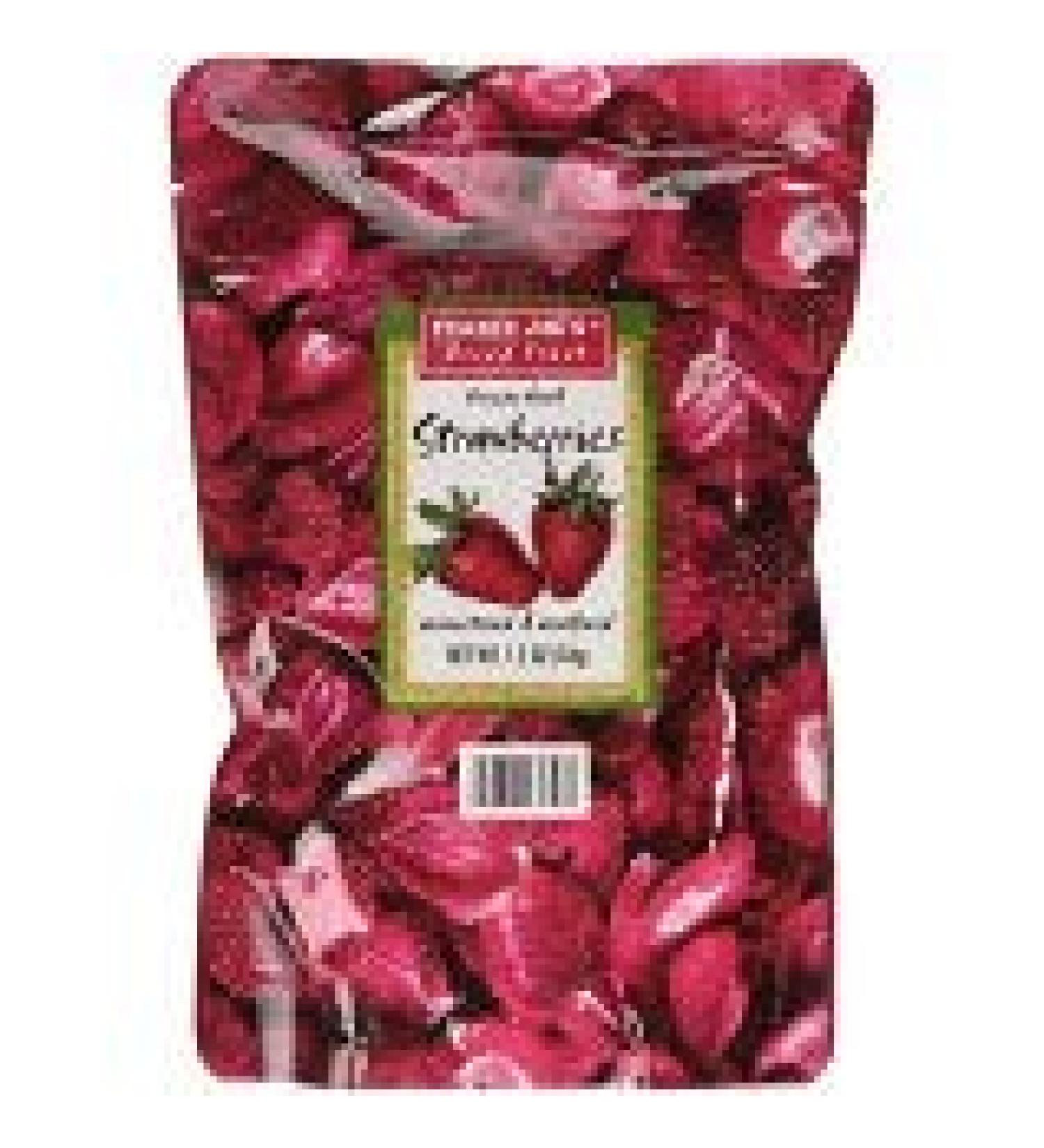 Trader Joe's Freeze Dried Strawberries Unsweetened & Unsulfured 1.2oz (Pack of 6) 1.2 Ounce (Pack of 6) - Buy Online on SooperMarket.com