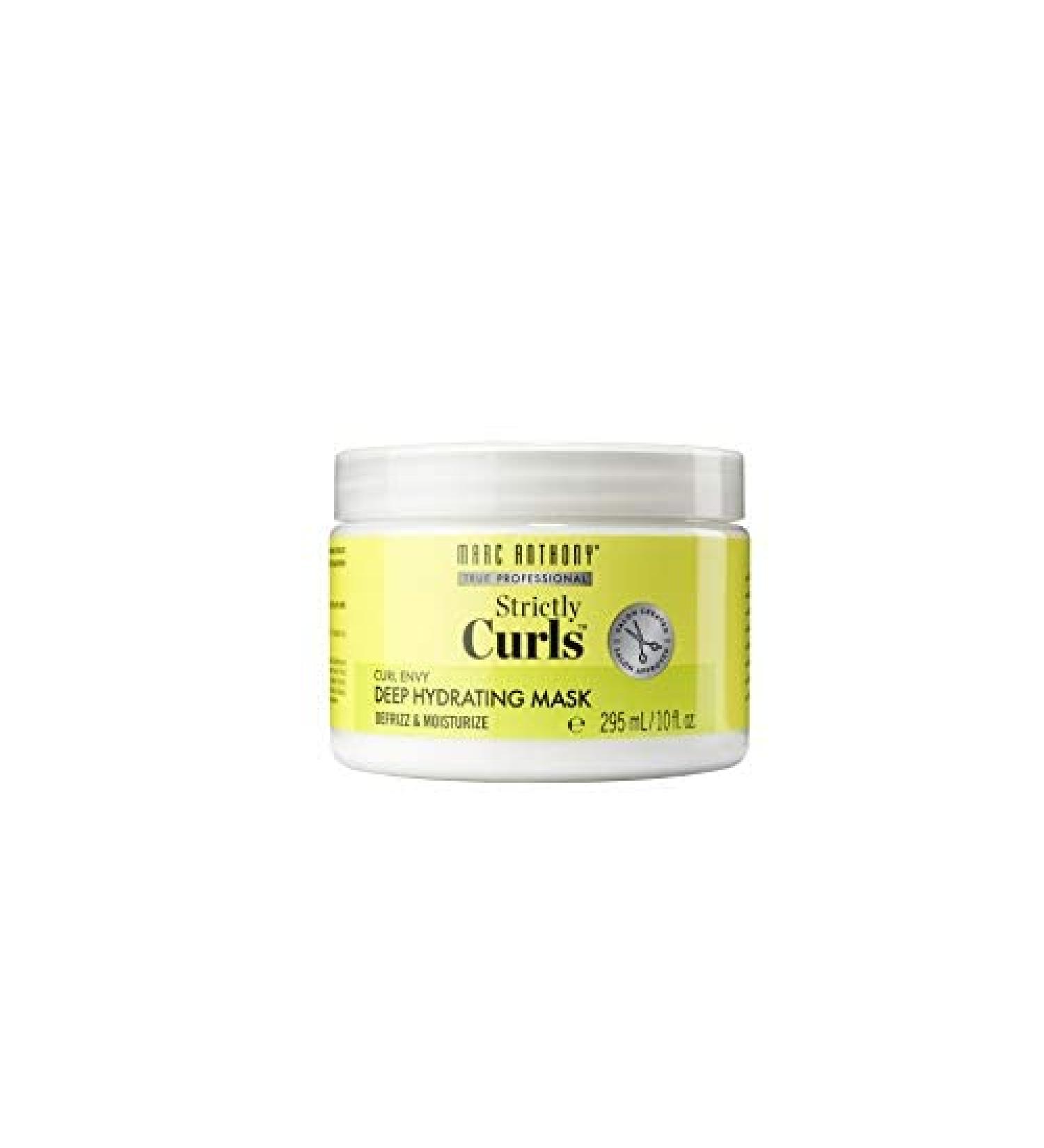 Marc Anthony Strictly Curls Deep Hydrating Mask 10 Ounce Jar (295ml) (3 Pack)