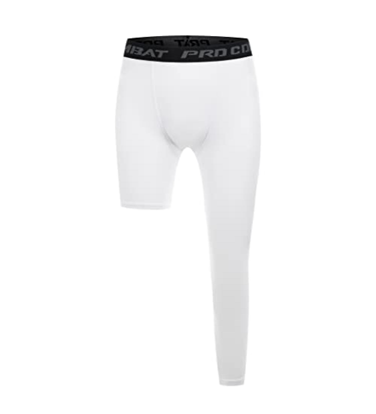 Koalarun One Leg Compression Tights - White, Small - Basketball Base Layer Leggings - Buy Online on SooperMarket.com