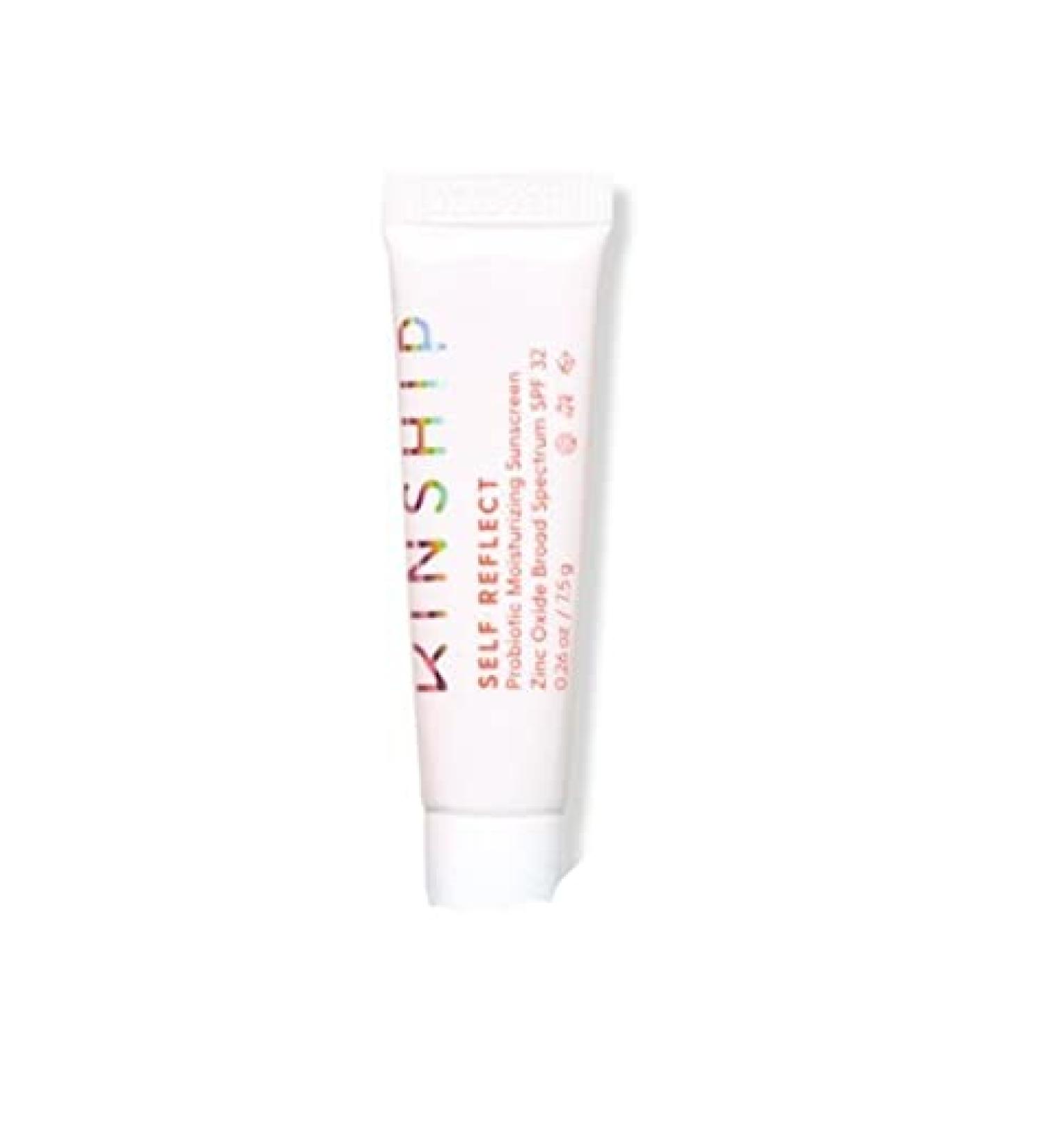 Kinship Self Reflect Probiotic Moisturizing Sunscreeen Zinc Oxide Broad Spectrum SPF 32  Mini Trial Size  0.26 oz / 7.5g