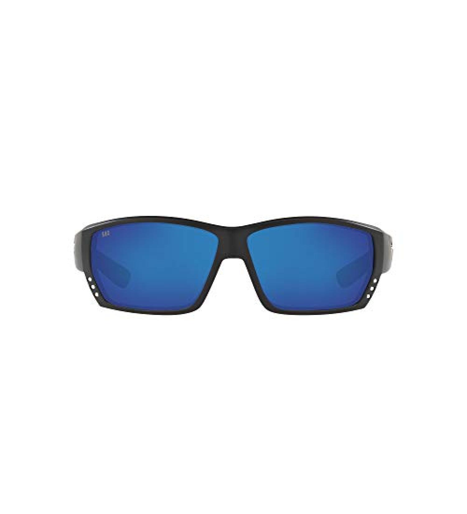 Costa Del Mar Men's Tuna Alley Matte Black/Grey Blue Polarized Sunglasses - 580g - Buy Online on SooperMarket.com