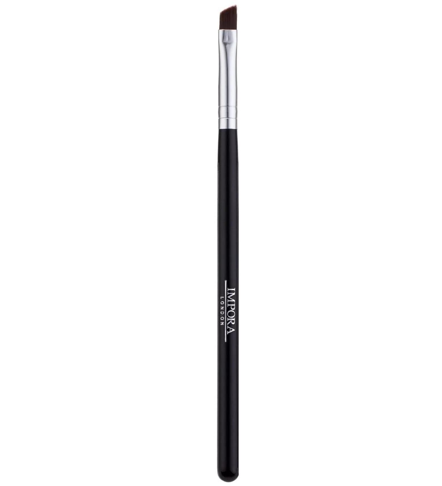 Impora London Angled Eyeliner/Brow Makeup Brush | Flat with Angled Tip for Winged Liners - Ideal for Eyes & Brows - Works with Gel, Cream, or Powder - Buy Online on SooperMarket.com
