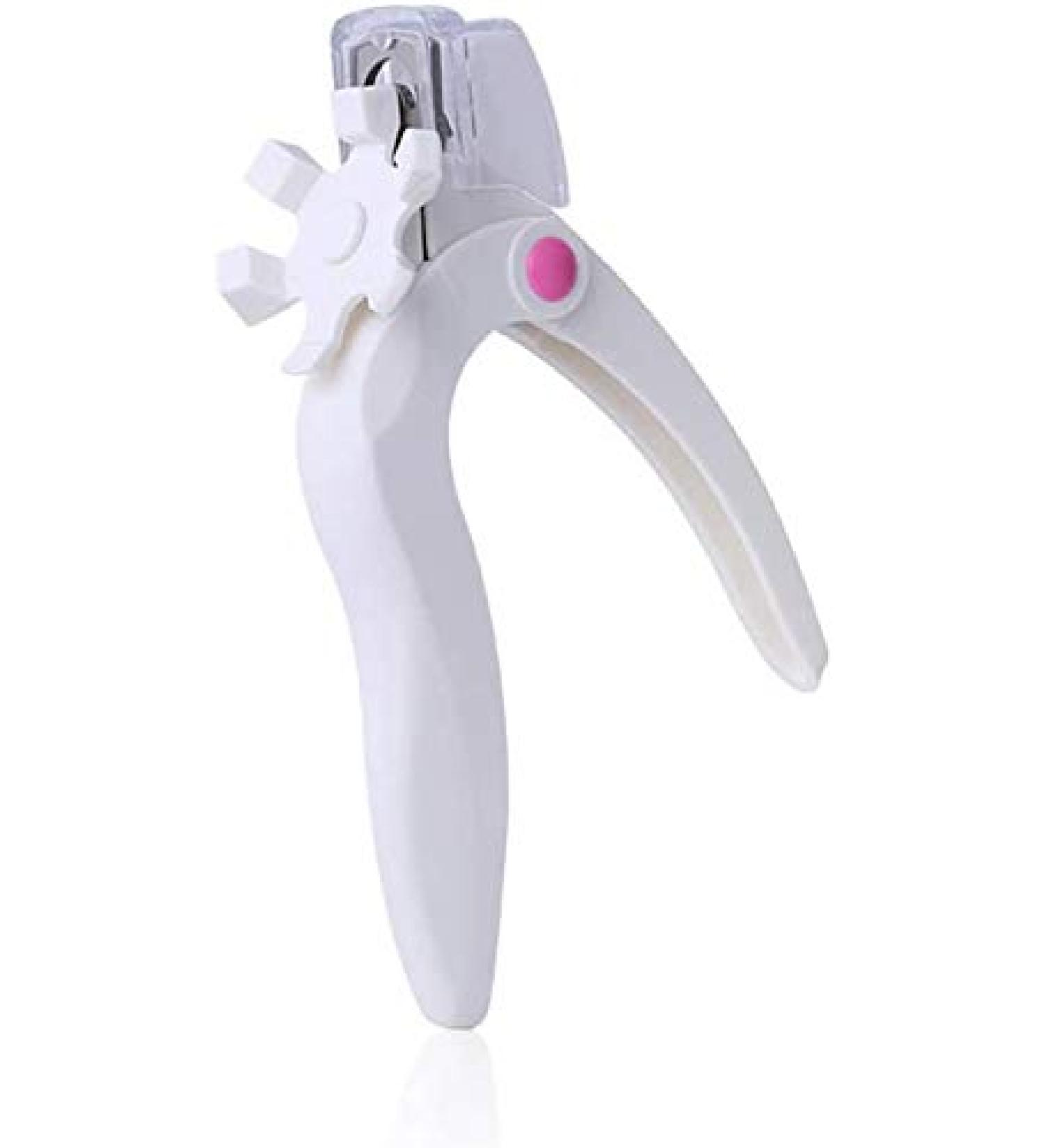 Apstour Acrylic Nail Clipper - Adjustable Stainless Steel Cutter for Thick Nails - U-Shaped False Nail Trimmer in White - Buy Online on SooperMarket.com