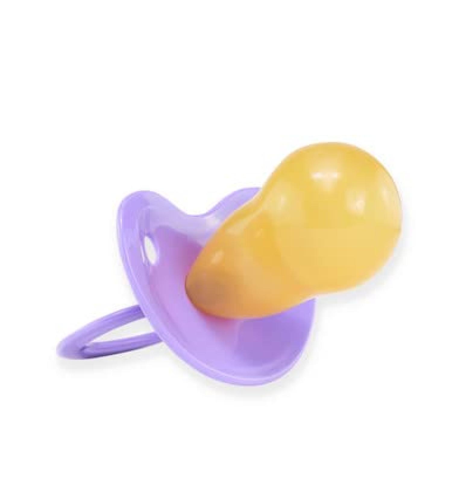 Pacifier Addict - Fixx - HUGE Functional Adult XXL Latex Grind Guard - Purple Size 10 - Cherry Pop Teat