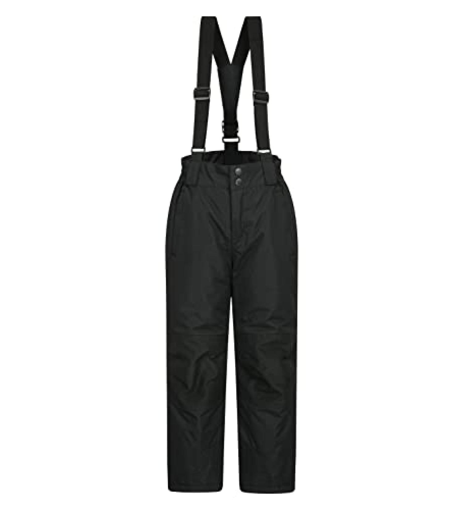 Mountain Warehouse Raptor Kids Snow Ski Pants - Black, 9-10 Years | Detachable Suspenders - Buy Online on SooperMarket.com