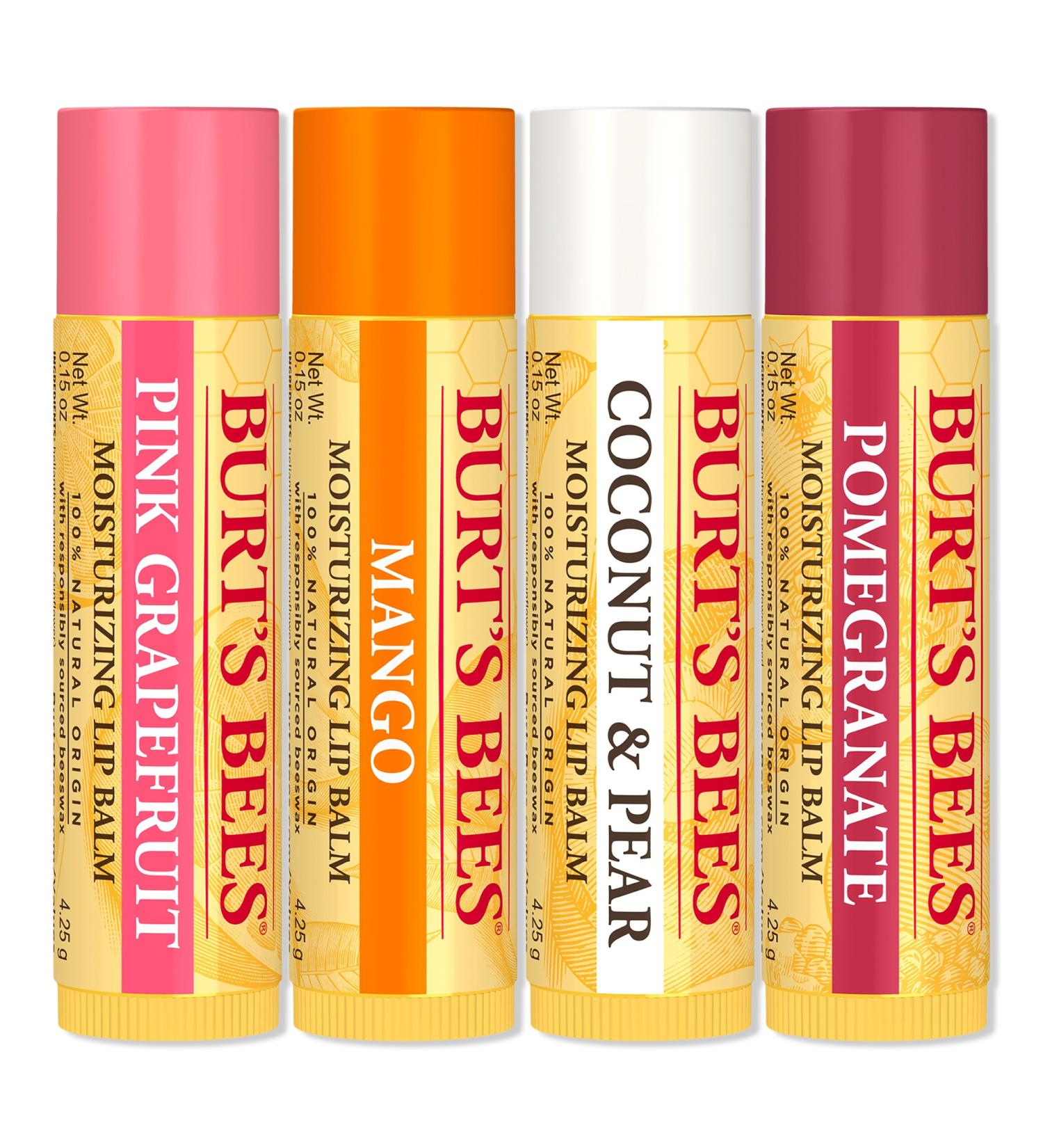 Discover Burt's Bees Superfruit Lip Balm 4-Pack 4 ct - Elevate Your Style Instantly! - Buy Online on SooperMarket.com