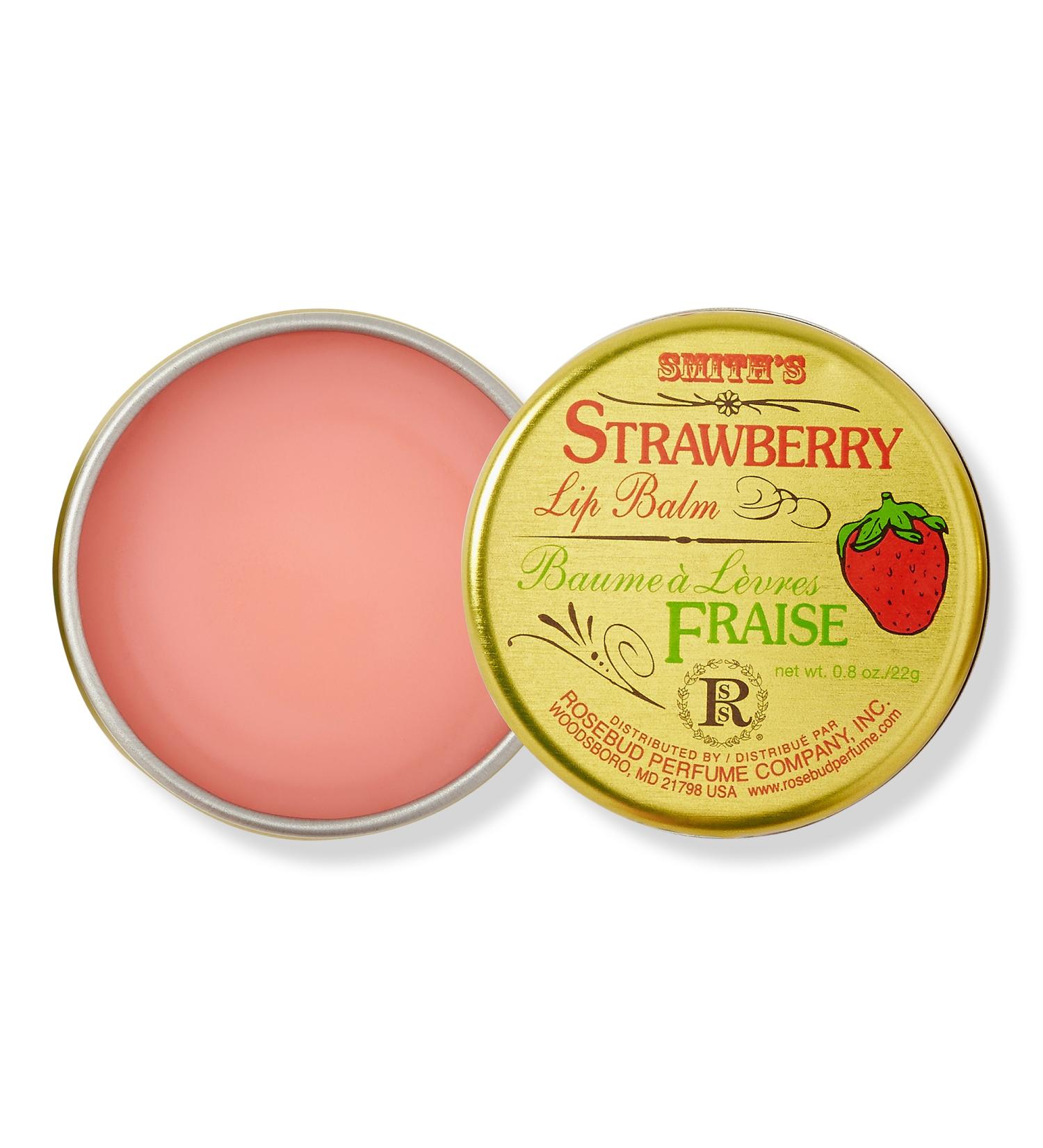 Rosebud Perfume Co. Smith's Strawberry Lip Balm Tin 0.8 oz