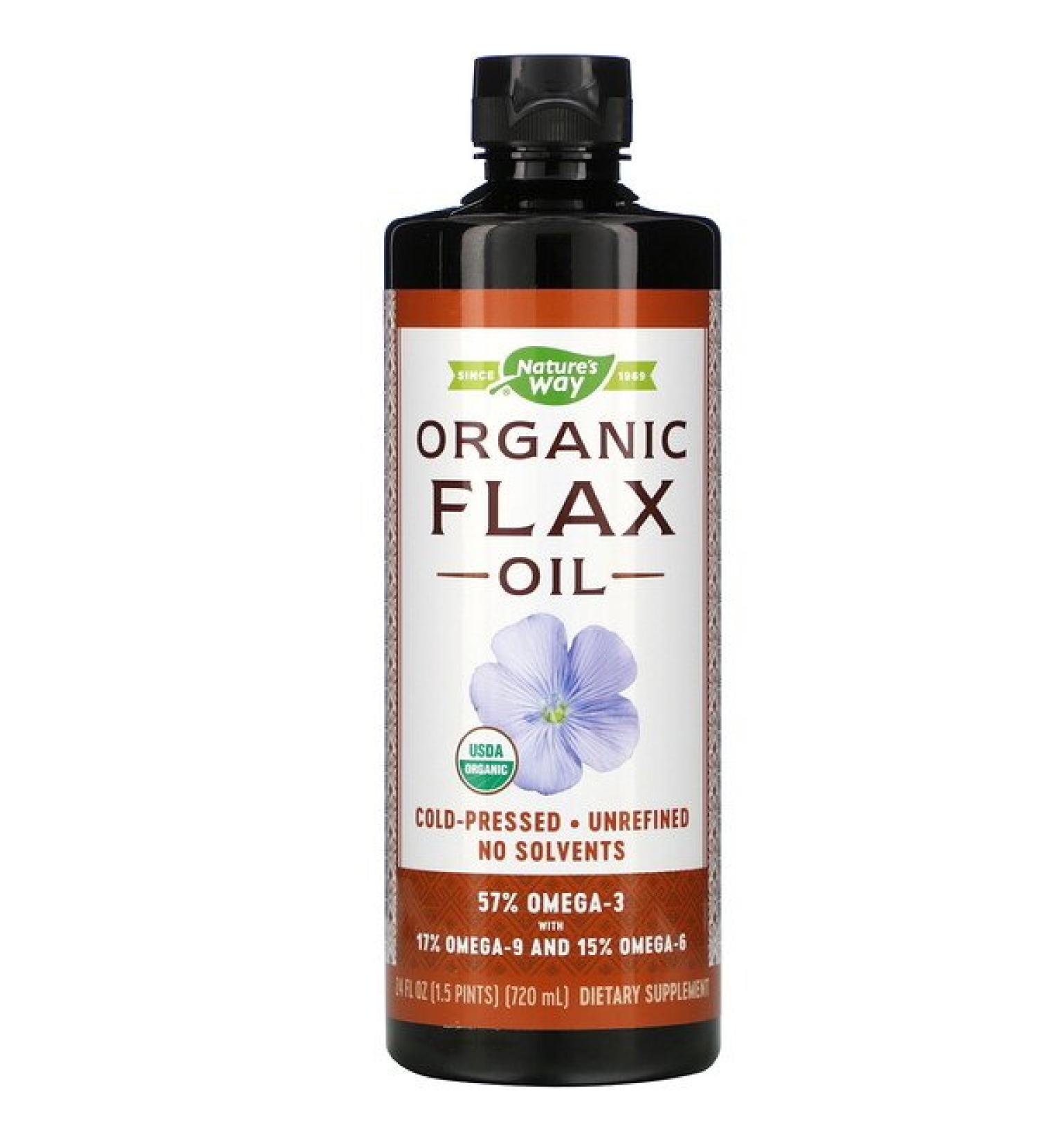 Nature's Way Organic Flax Oil 24 fl oz (720 ml)