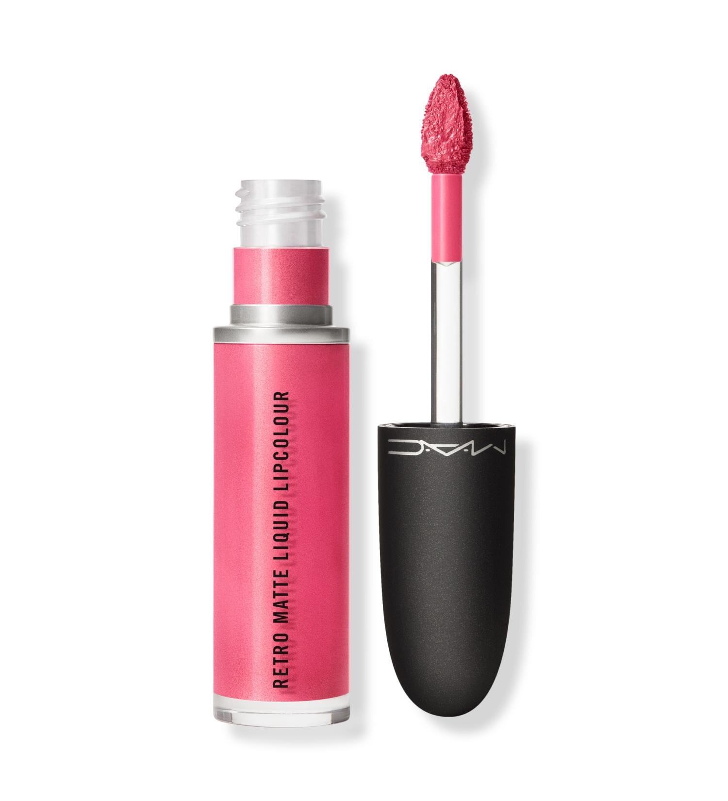 MAC Retro Matte Metallic Liquid Lipstick Metallic Rose 0.17 oz