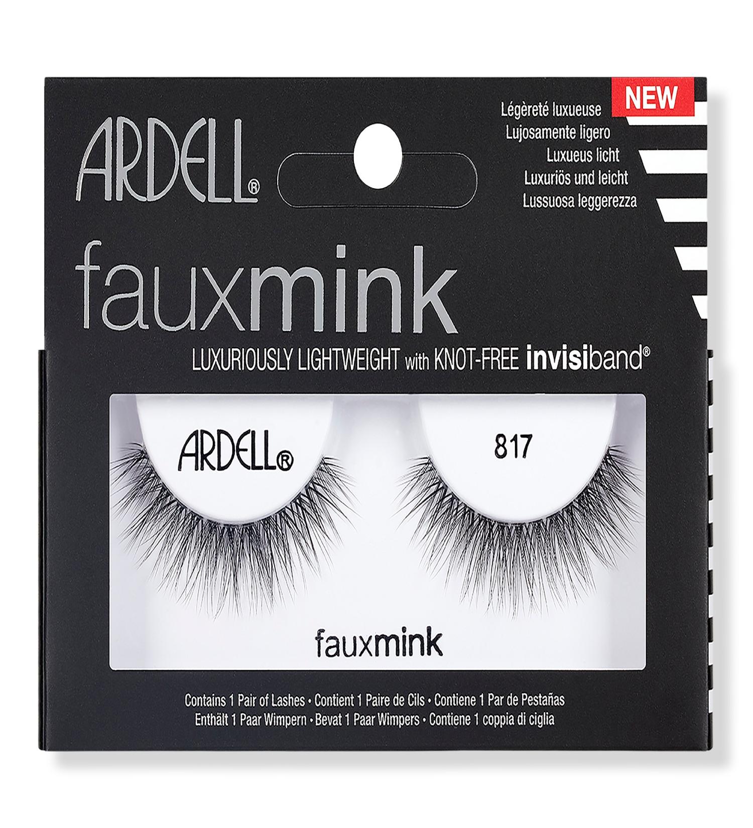 Discover Ardell Faux Mink #817 False Eyelash, Lightweight with Invisiband - Elevate Your Style Instantly! - Buy Online on SooperMarket.com