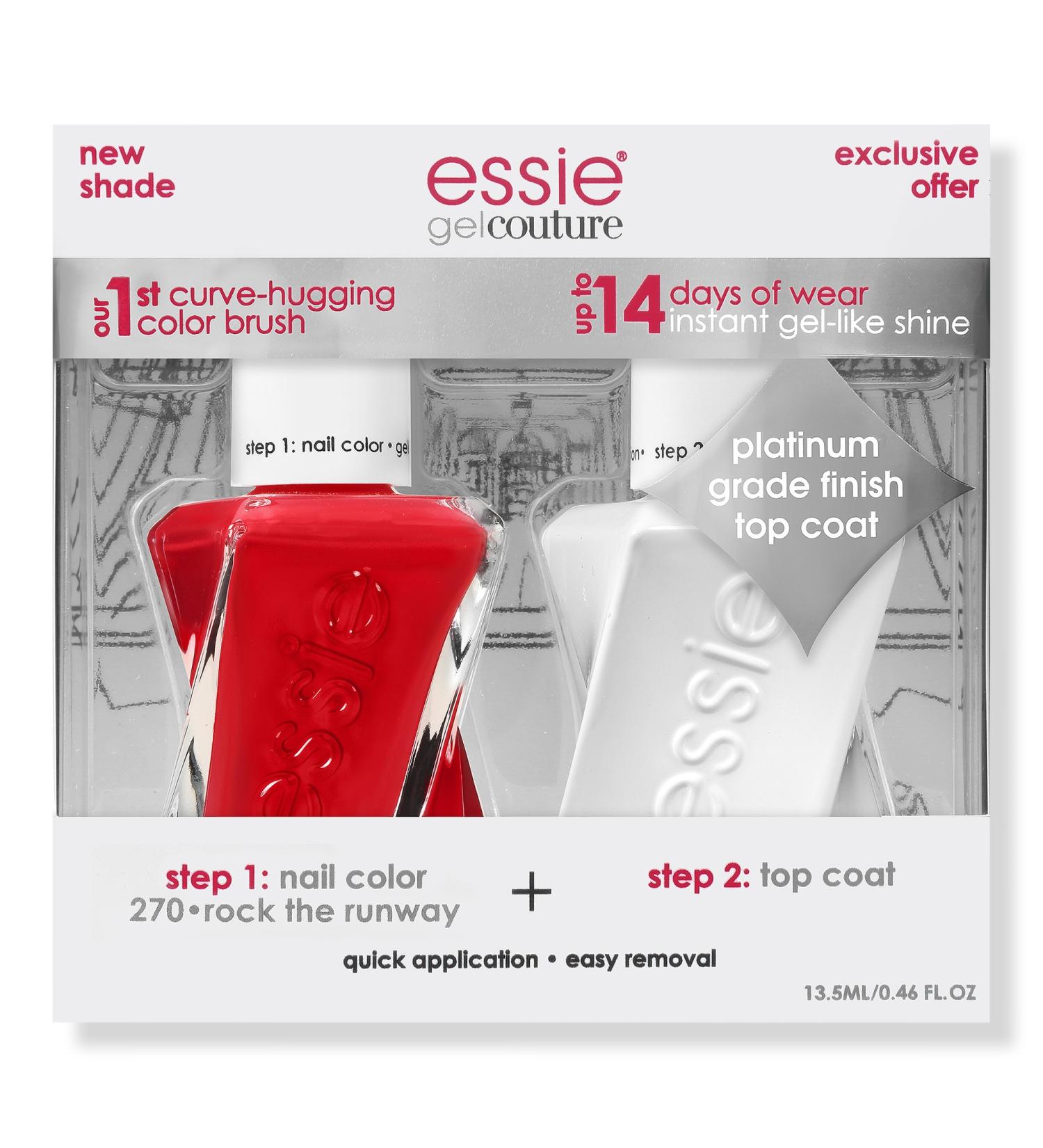 Discover Essie Gel Couture Longwear Nail Polish + Top Coat Kit Rock The Runway + Top Coat - Elevate Your Style Instantly! - Buy Online on SooperMarket.com