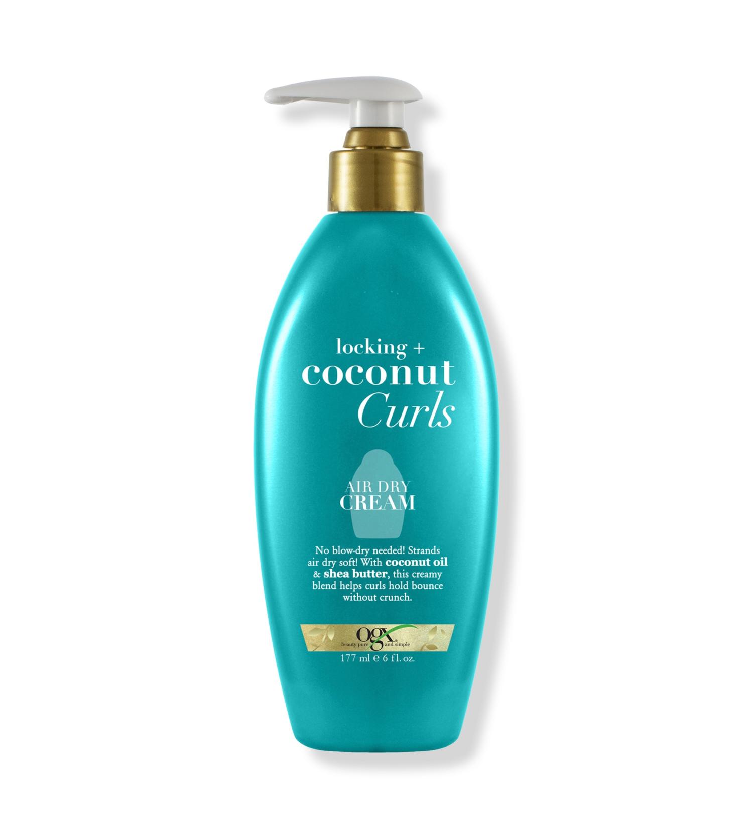 Discover OGX Locking + Coconut Curls Air Dry Cream 6.0 oz - Elevate Your Style Instantly! - Buy Online on SooperMarket.com