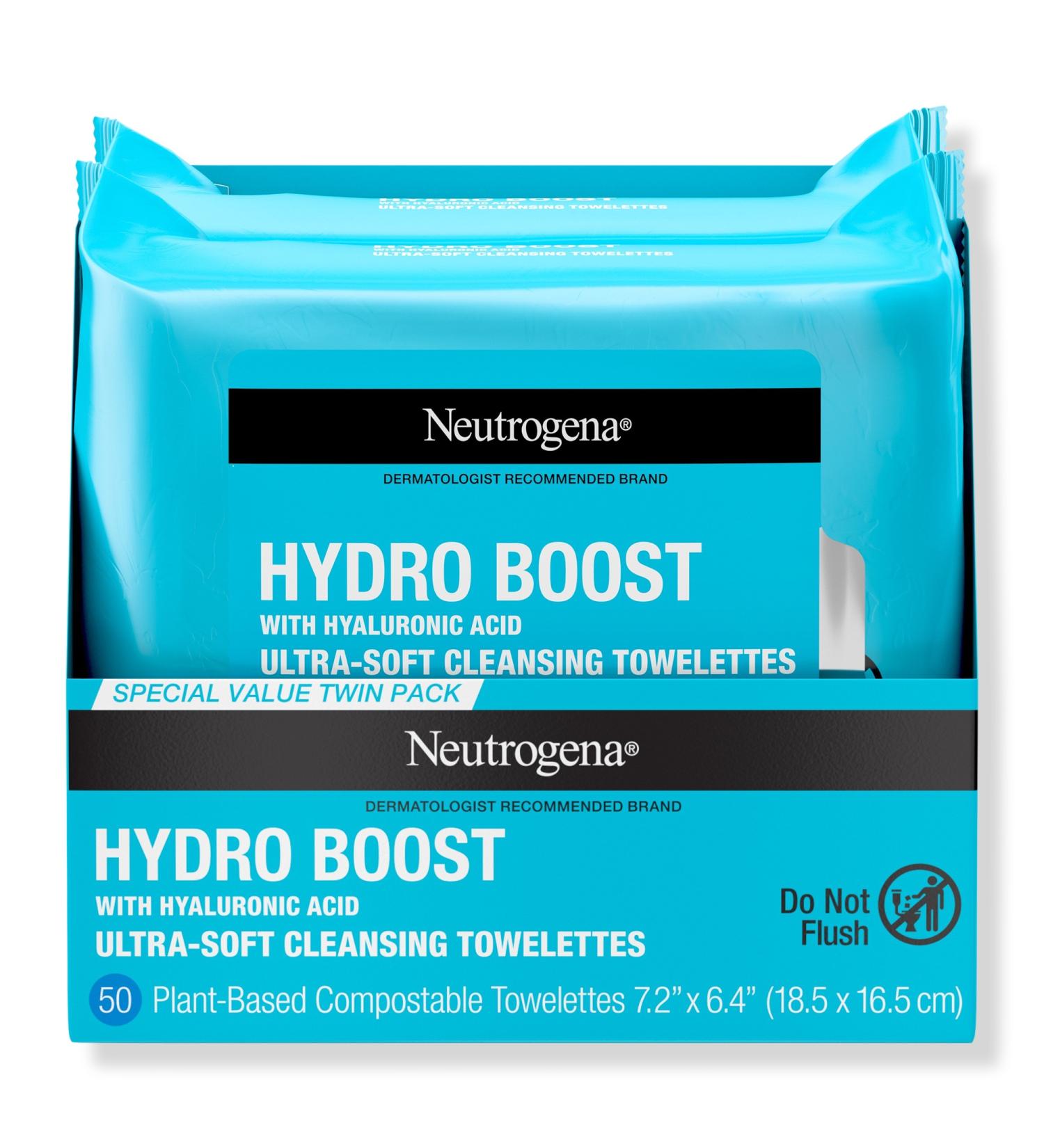 Neutrogena Hydro Boost Cleansing Towelettes Twin Pack - Discover Premium Quality Shop now! - Buy Online on SooperMarket.com