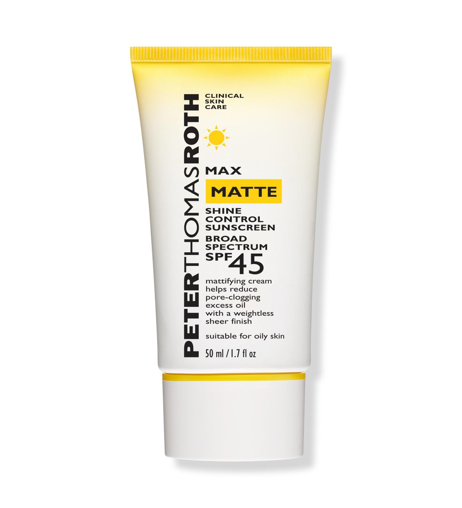 Peter Thomas Roth Max Matte Shine Control Sunscreen Broad Spectrum SPF 45 1.7 oz - Discover Premium Quality Shop now! - Buy Online on SooperMarket.com
