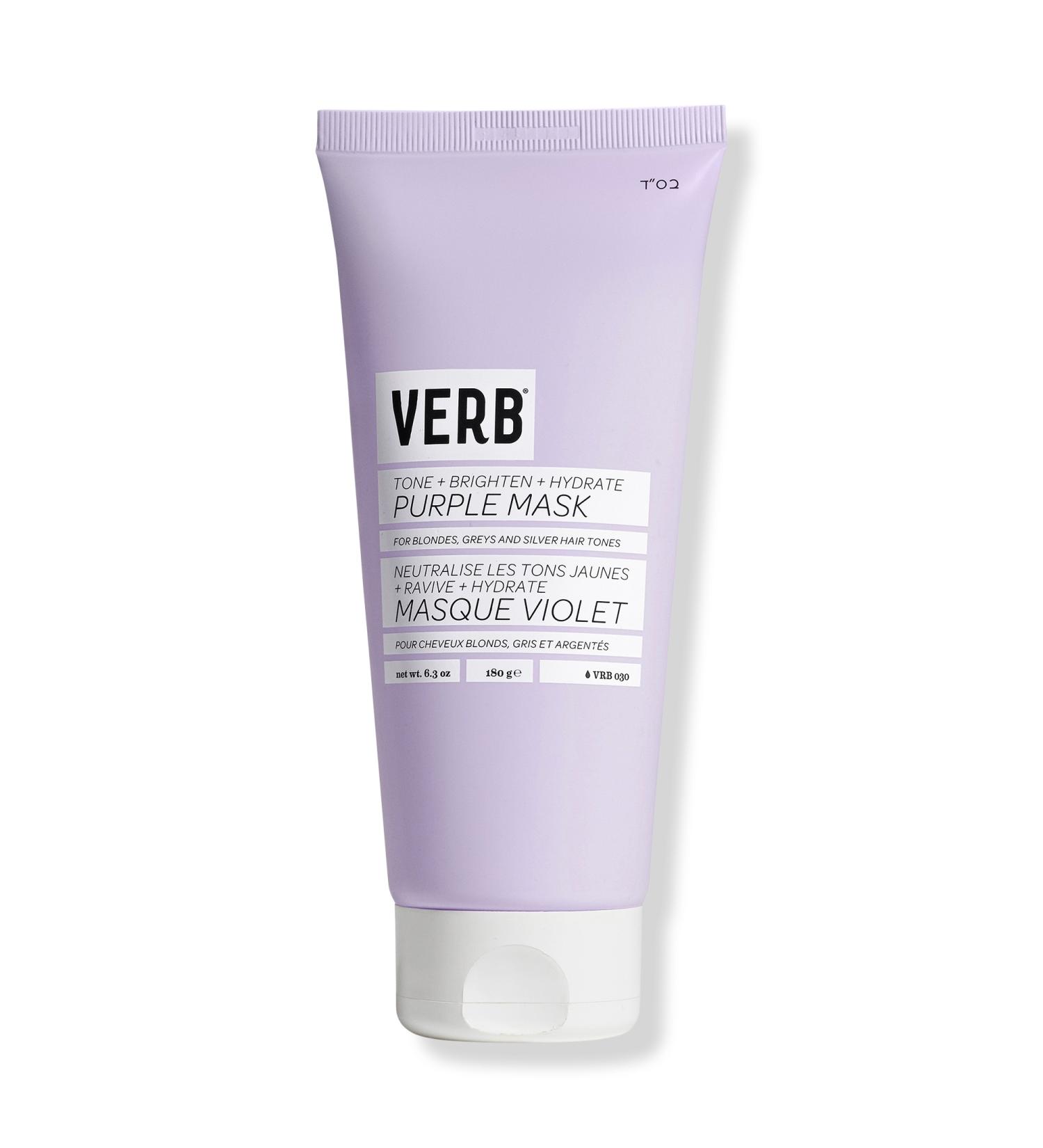 Verb Brighten and Toning Purple Mask for Blonde Hair 6.3 oz - Transform Your Style with the Best Innovation Today! - Buy Online on SooperMarket.com