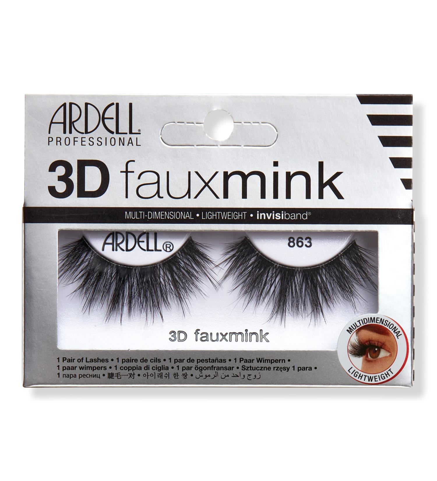 Discover Ardell 3D Faux Mink Single Strip Lashes #863 - Elevate Your Style Instantly! - Buy Online on SooperMarket.com