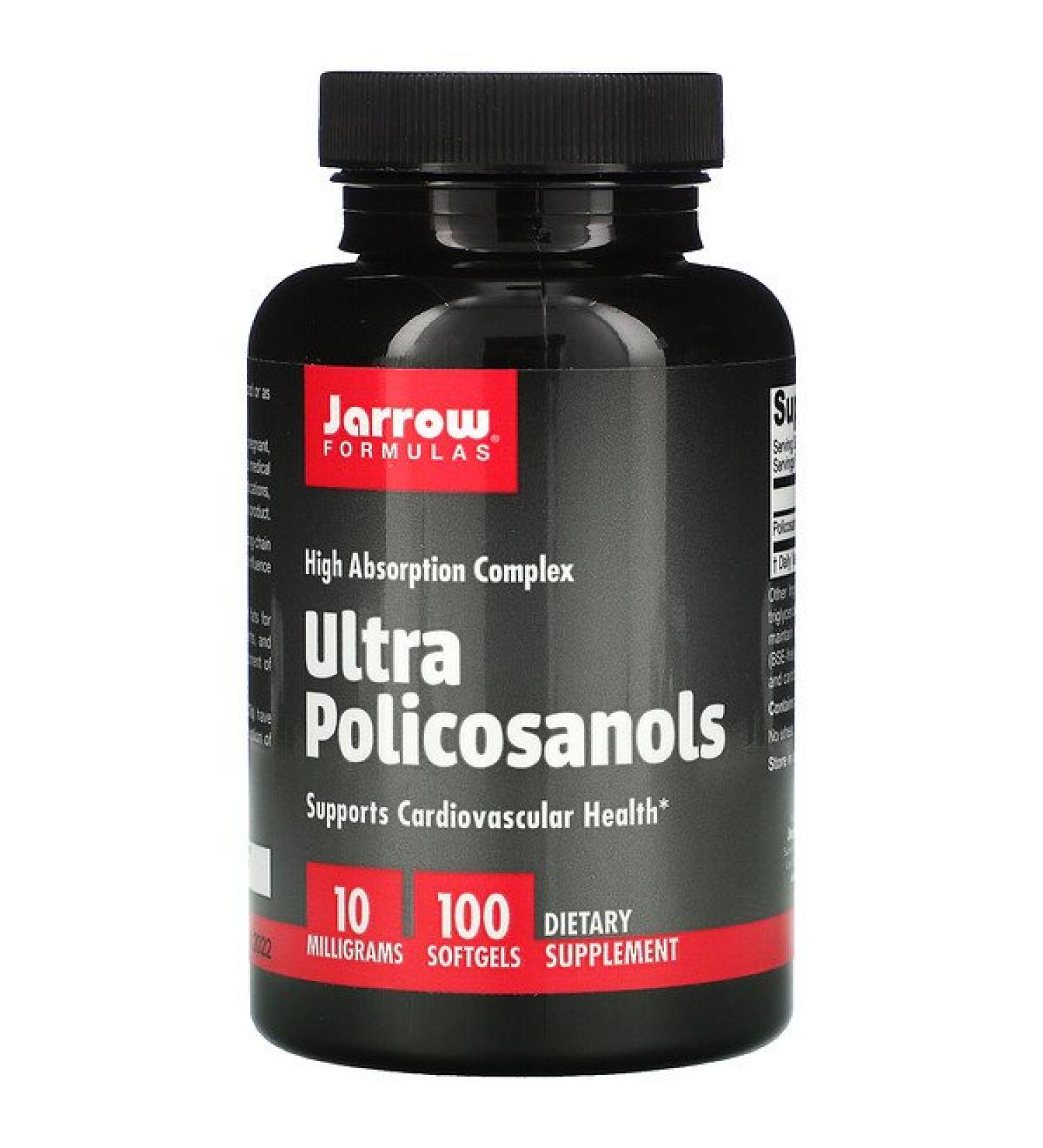 Jarrow Formulas Ultra Policosanols High Absorption Complex 10 mg 100 Softgels