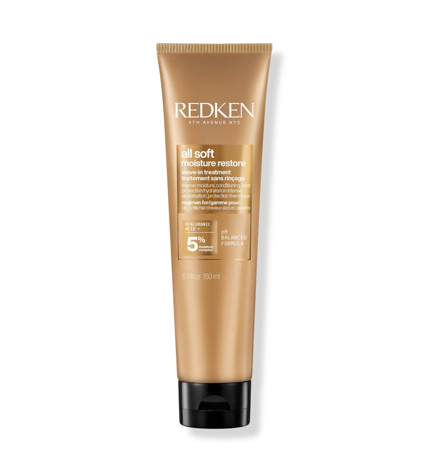 Redken All Soft Moisture Restore Leave-In Treatment with Hyaluronic Acid 5.1 oz - Transform Your Style with the Best Innovation Today! - Buy Online on SooperMarket.com