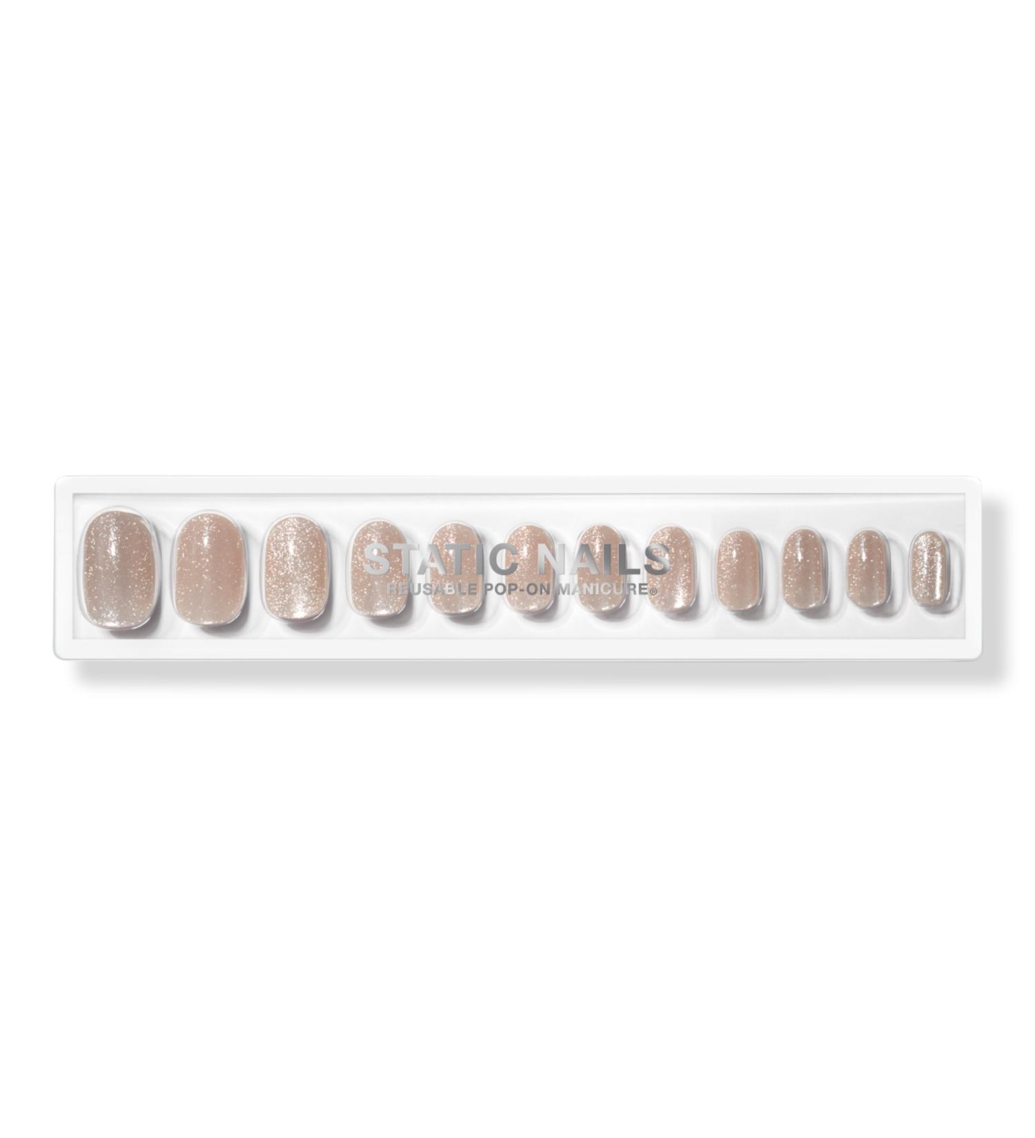 Static Nails Pops For Champagne Reusable Pop-On Manicures