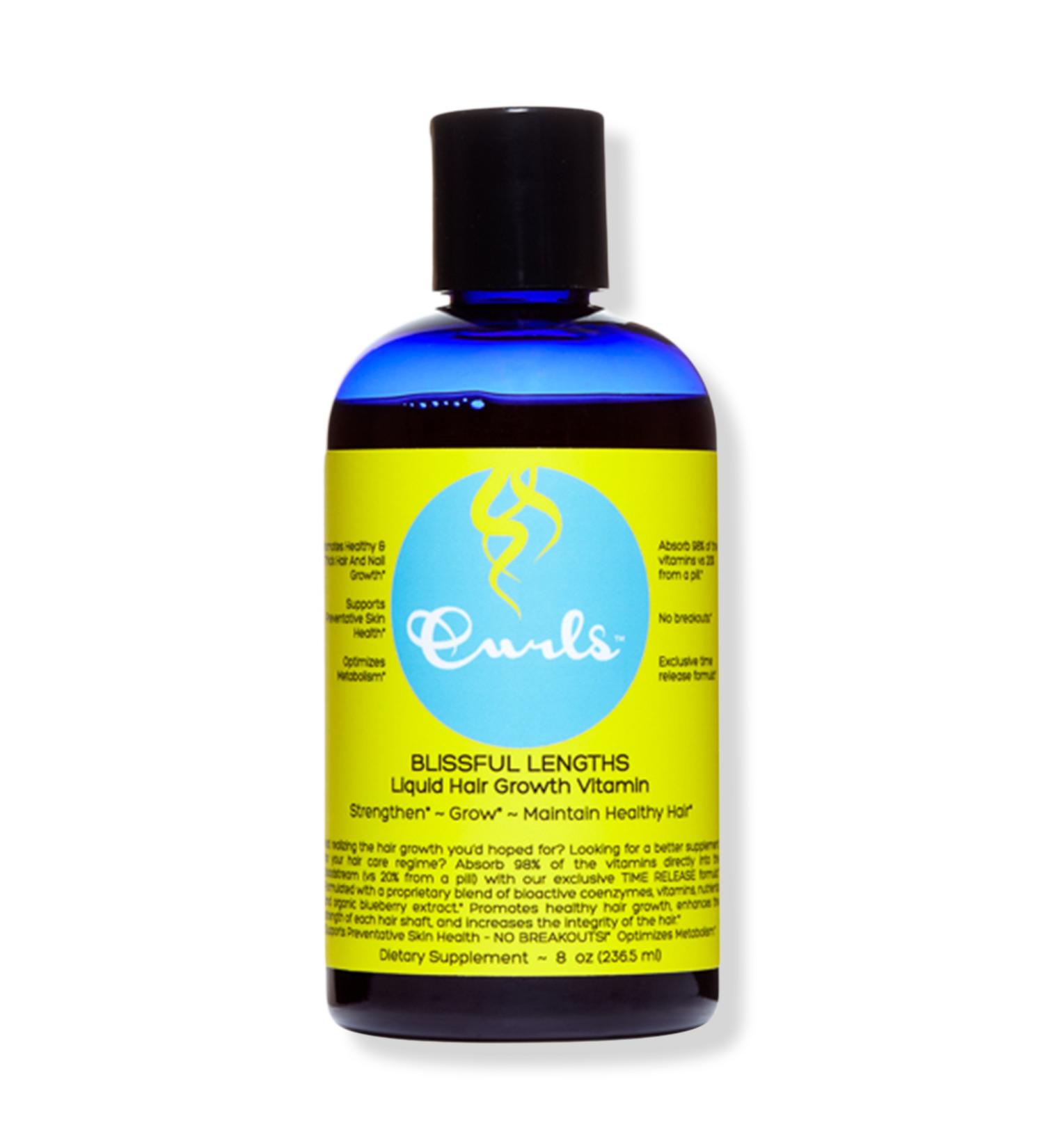 CURLS Blissful Lengths Blueberry Liquid Hair Growth Vitamin 8.0 oz - Transform Your Style with the Best Innovation Today! - Buy Online on SooperMarket.com