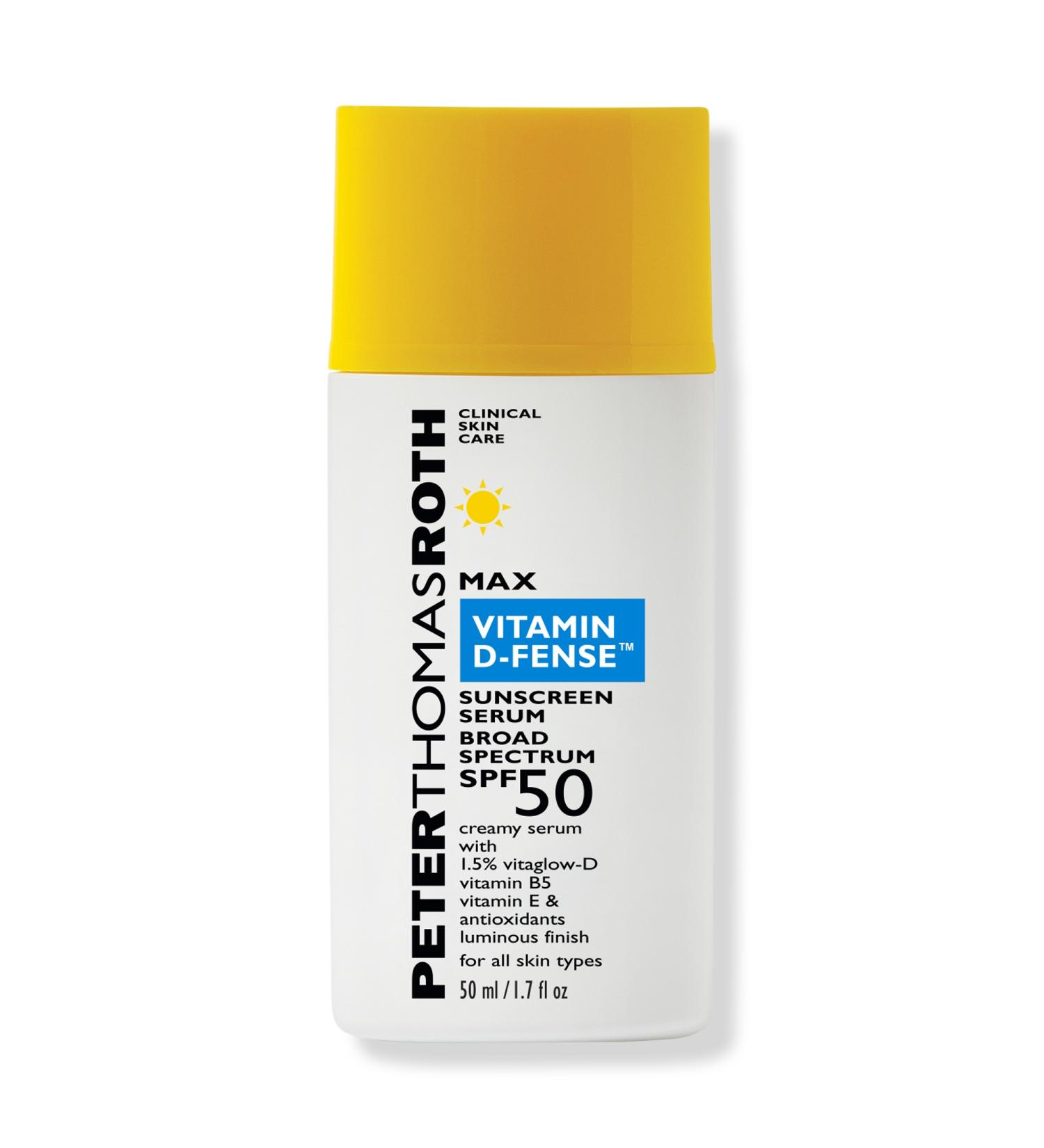 Peter Thomas Roth Max Vitamin D-Fense Sunscreen Serum Broad Spectrum SPF 50 1.7 oz - Transform Your Style with the Best Innovation Today! - Buy Online on SooperMarket.com