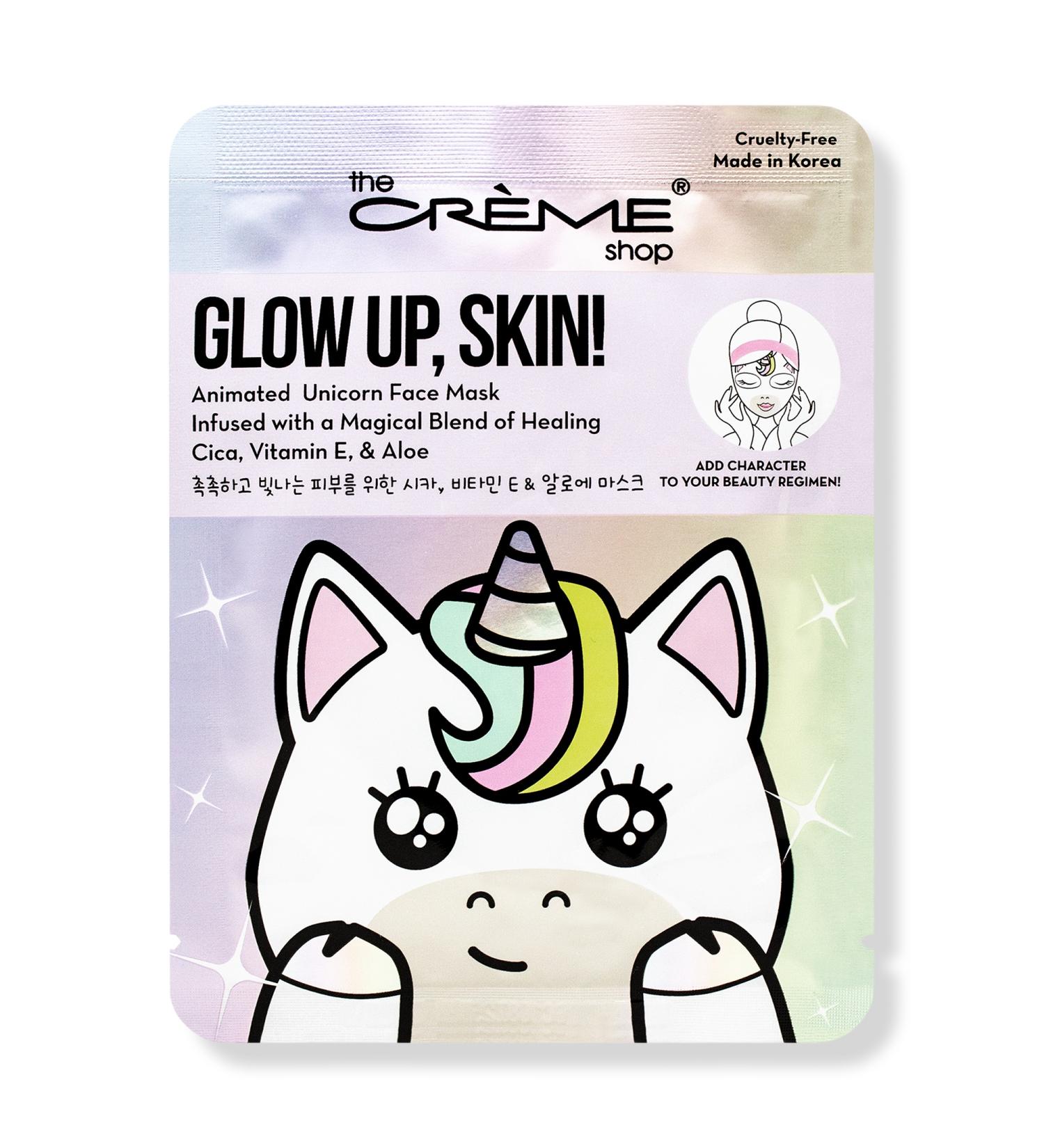 The Crème Shop Glow Up, Skin! Animated Unicorn Face Mask 1 ct