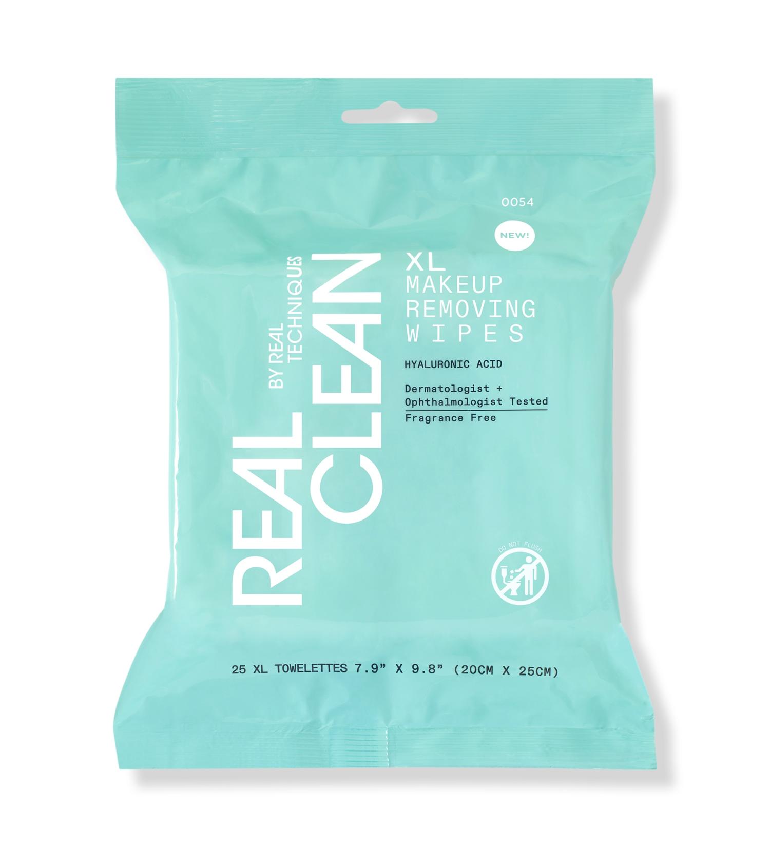 Real Techniques Real Clean XL Makeup Removing & Cleansing Wipes 25 ct - Transform Your Style with the Best Innovation Today! - Buy Online on SooperMarket.com