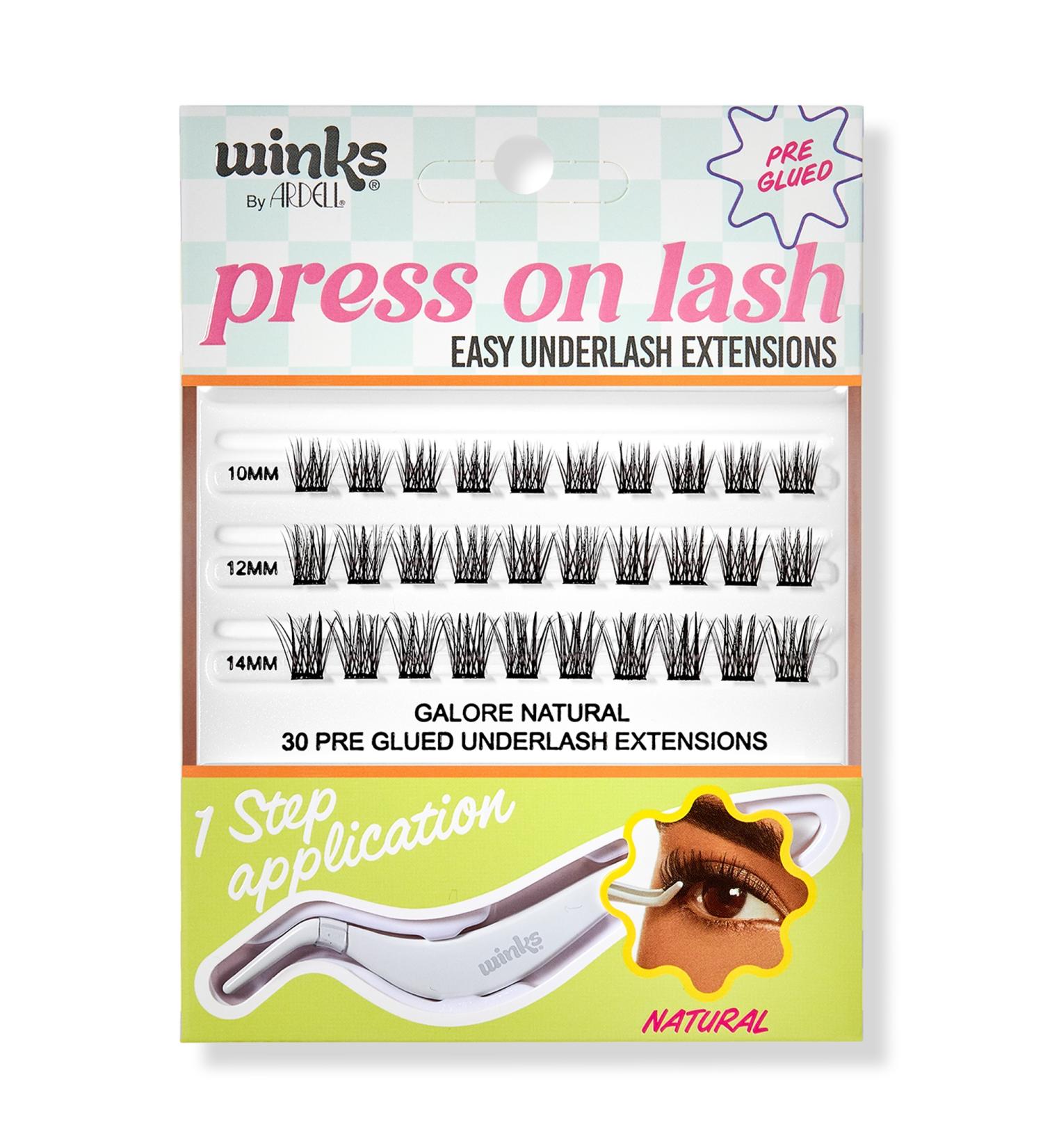 Discover Ardell Winks Press On Underlash Extensions, Galore Natural - Elevate Your Style Instantly! - Buy Online on SooperMarket.com