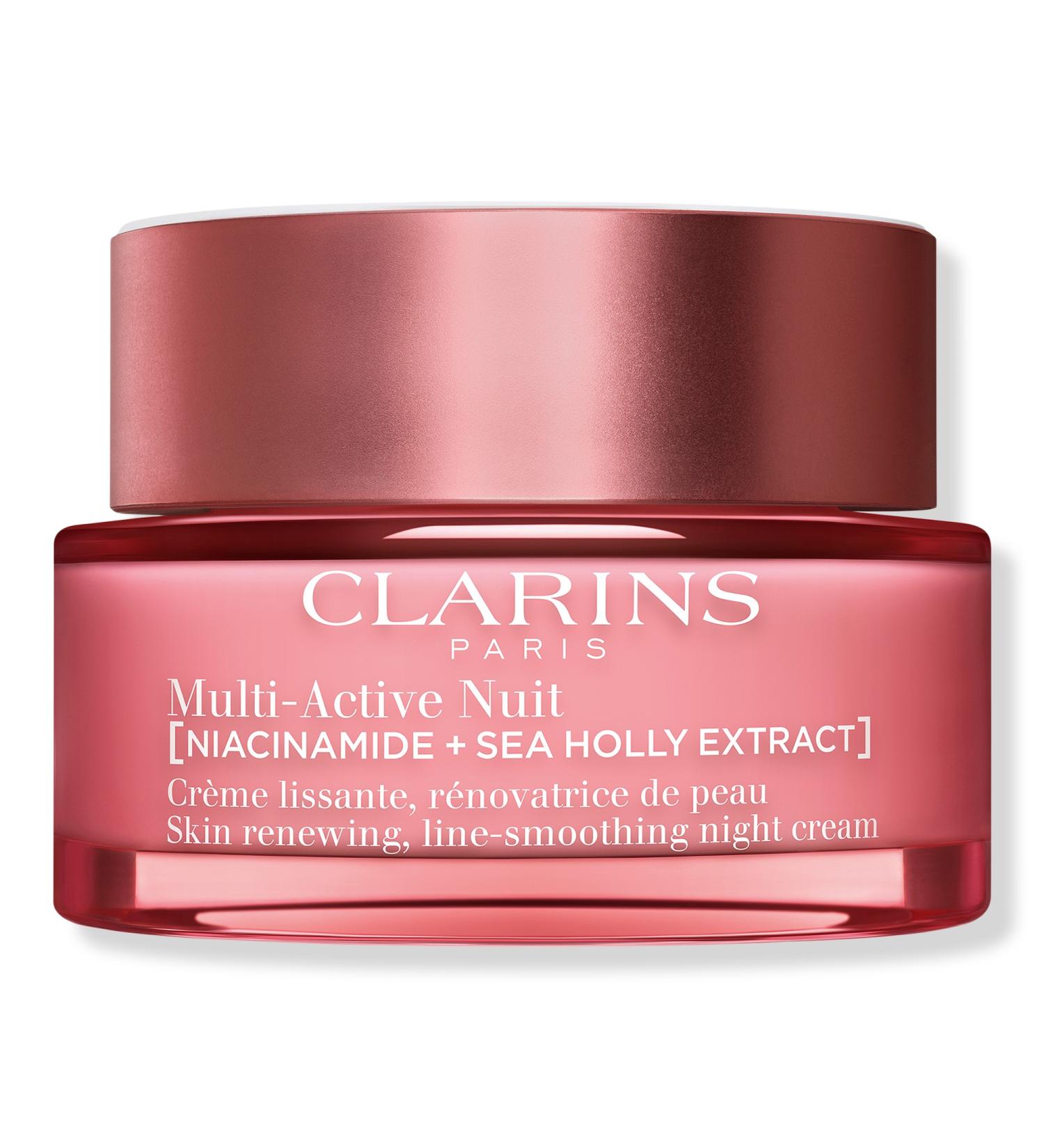 Clarins Multi-Active Night Moisturizer for Lines, Pores, Glow with Niacinamide 1.7 oz - Discover Premium Quality Shop now! - Buy Online on SooperMarket.com