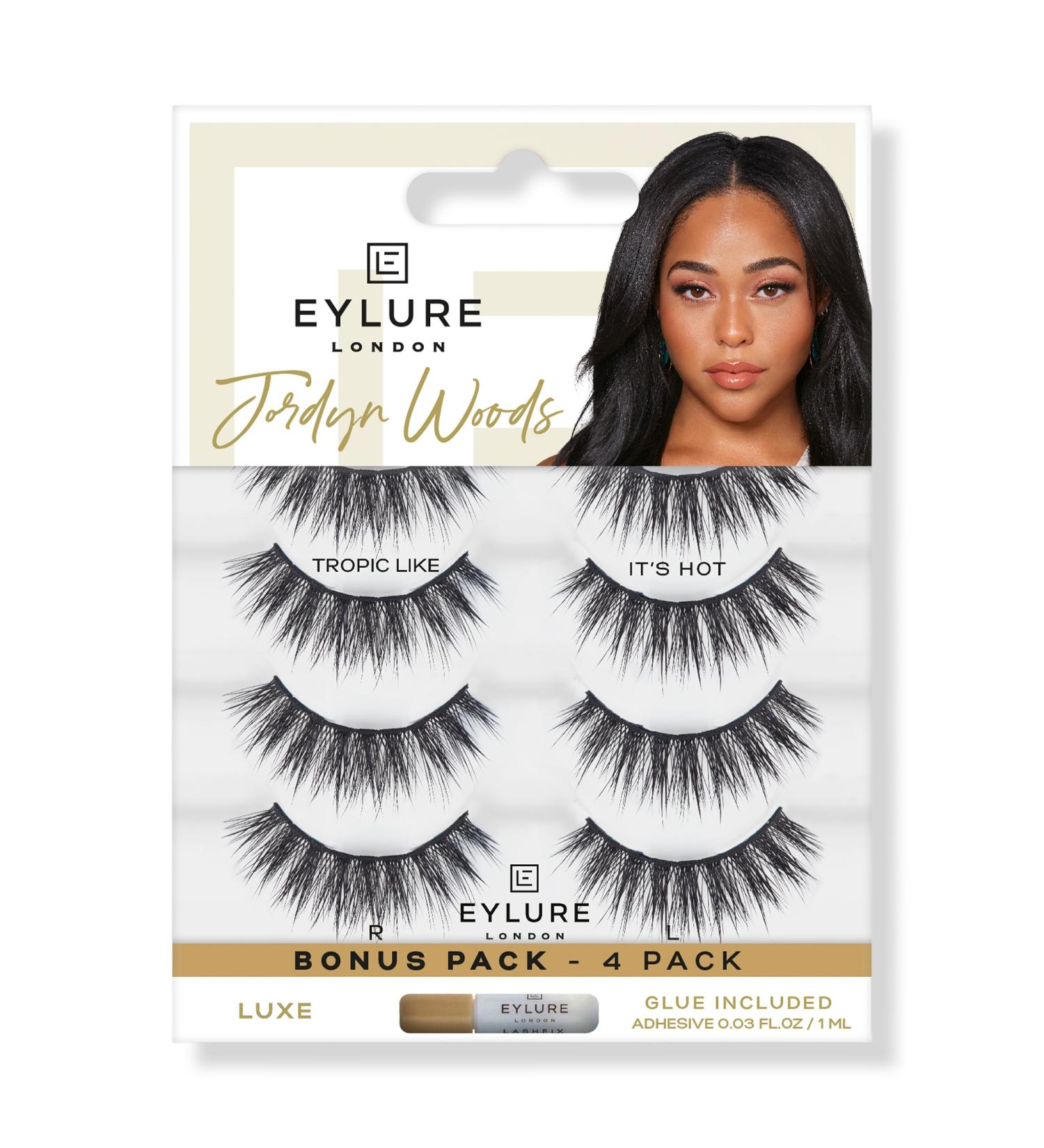 Discover Eylure Jordyn Woods Tropic Like It's Hot Luxe Eyelashes Multipack 4 pair - Elevate Your Style Instantly! - Buy Online on SooperMarket.com