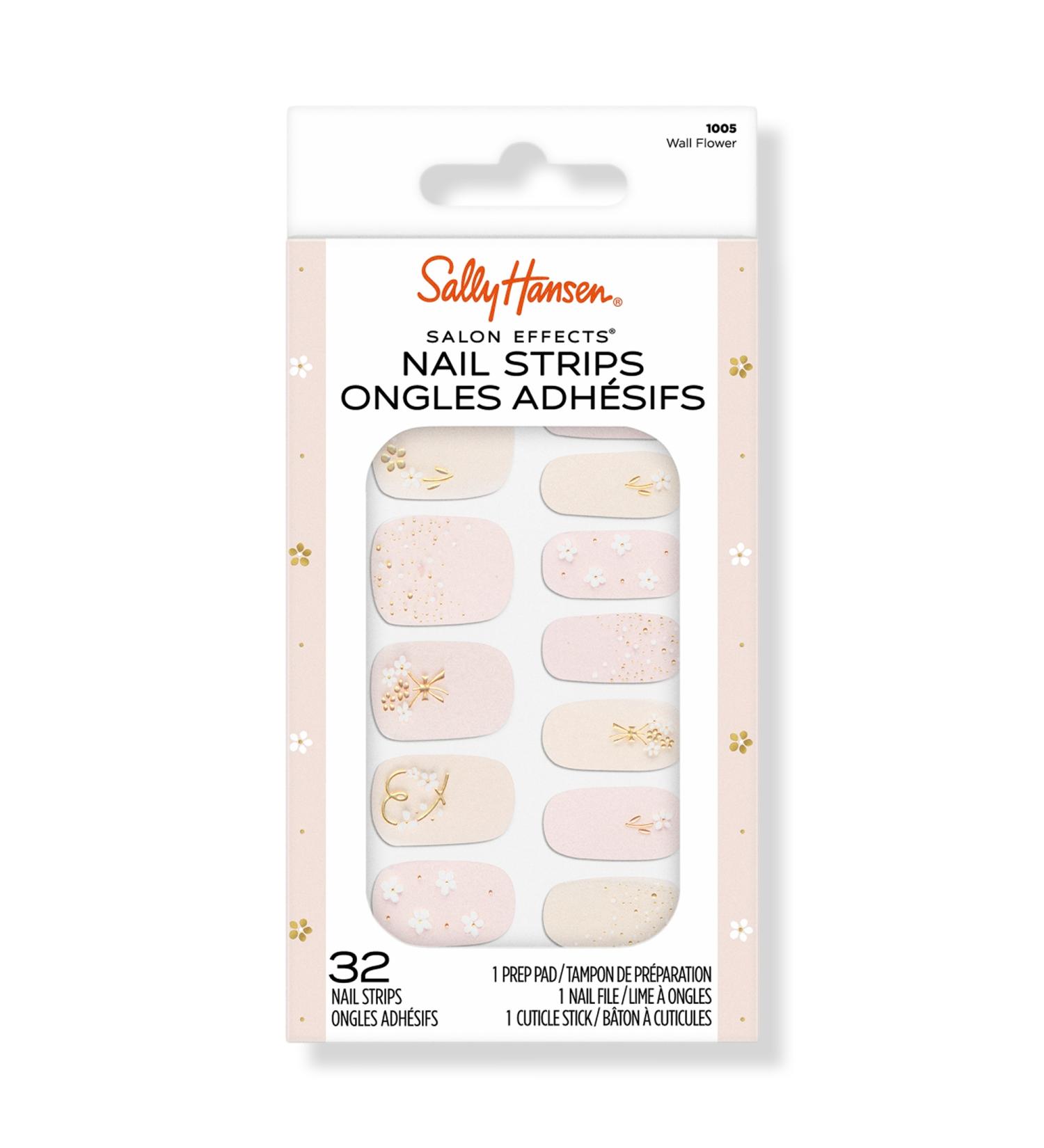 Sally Hansen Salon Effects Nail Strips Wall Flower 32 ct