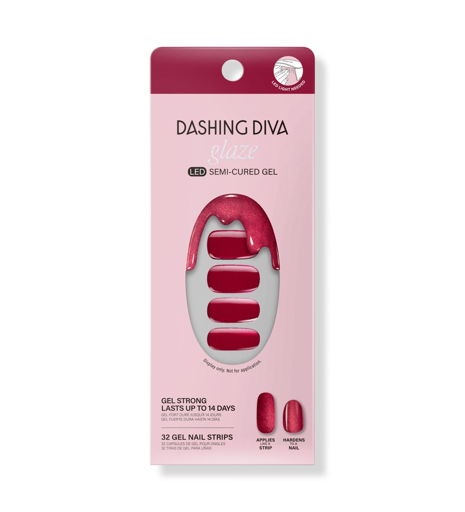 Discover Dashing Diva Ruby Red Apple Glaze Semi-Cured Gel Art - Elevate Your Style Instantly! - Buy Online on SooperMarket.com