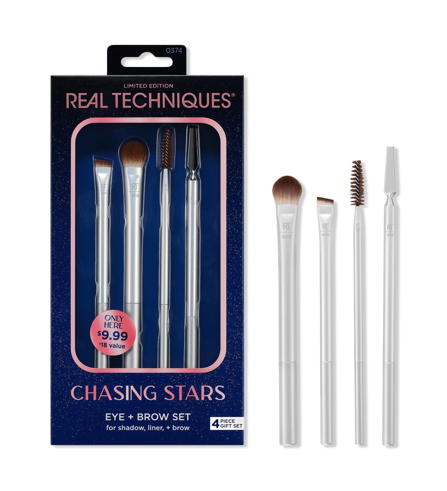 Real Techniques Chasing Stars Limited Edition Eye + Brow Brush Set 4 ct - Transform Your Style with the Best Innovation Today! - Buy Online on SooperMarket.com