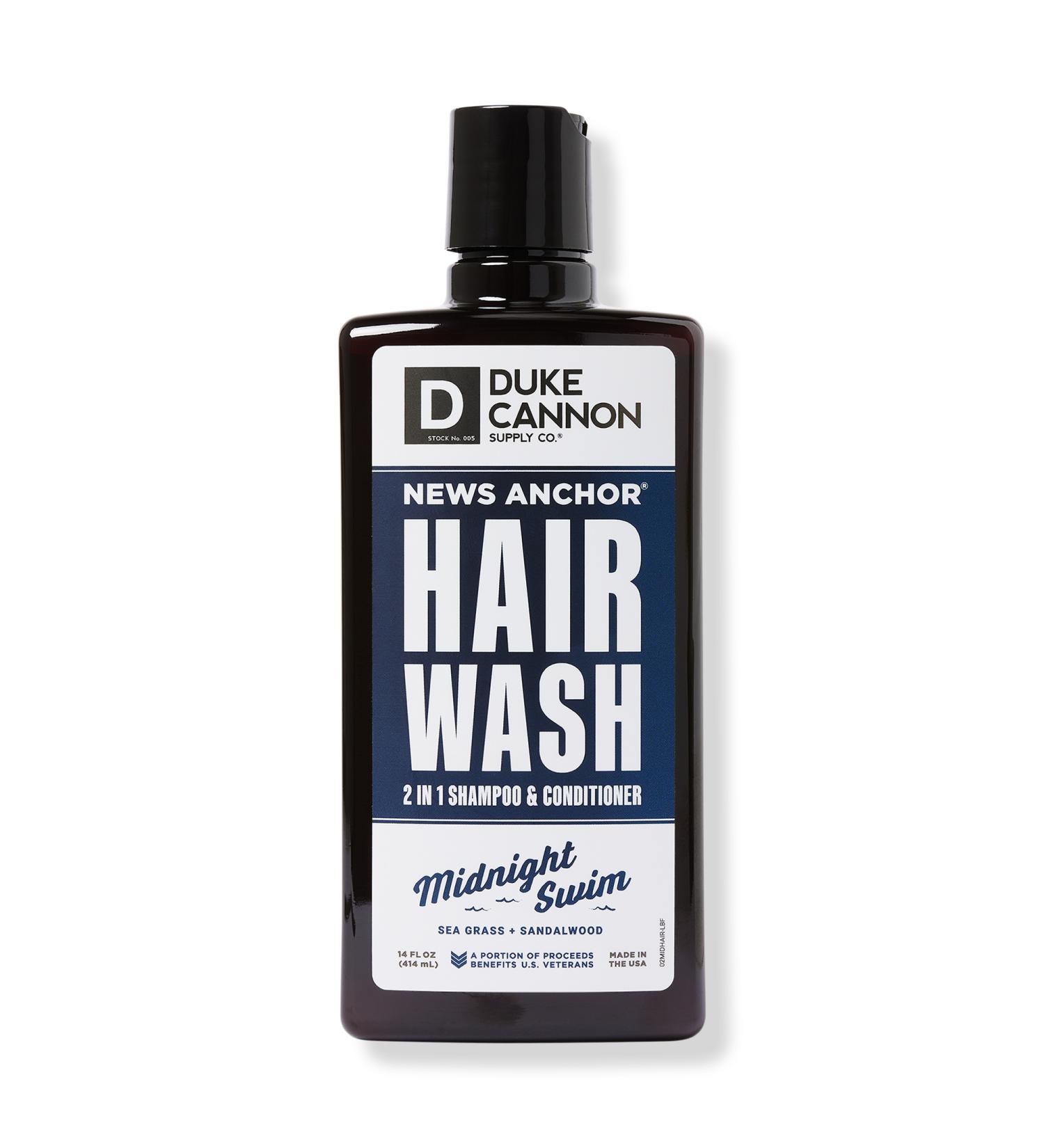 Duke Cannon Supply Co Midnight Swim 2 in 1 Hair Wash 14 oz
