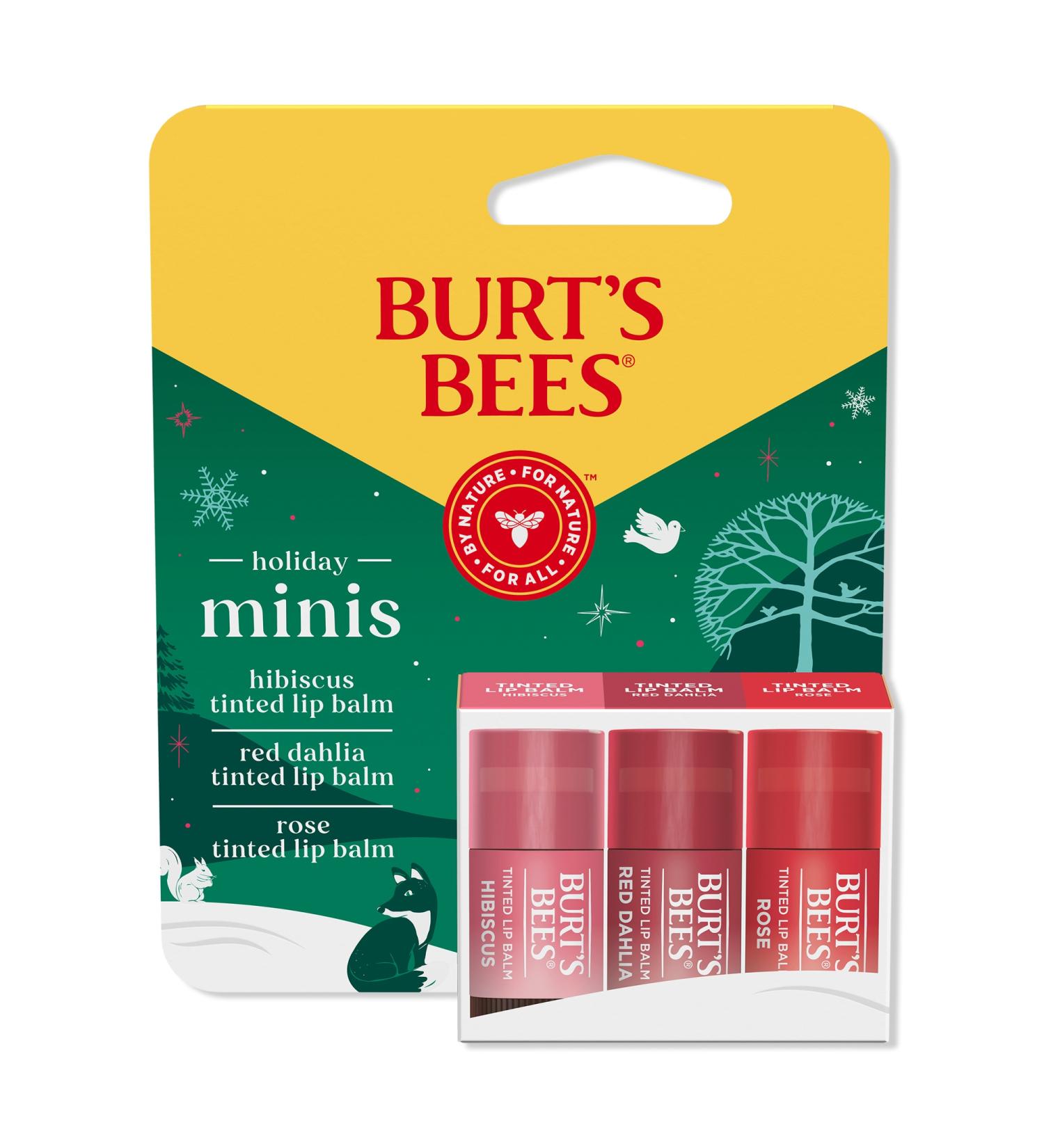 Burt's Bees Mistletoe Kiss Tinted Lip Balm 3 Piece Gift Set - Transform Your Style with the Best Innovation Today! - Buy Online on SooperMarket.com