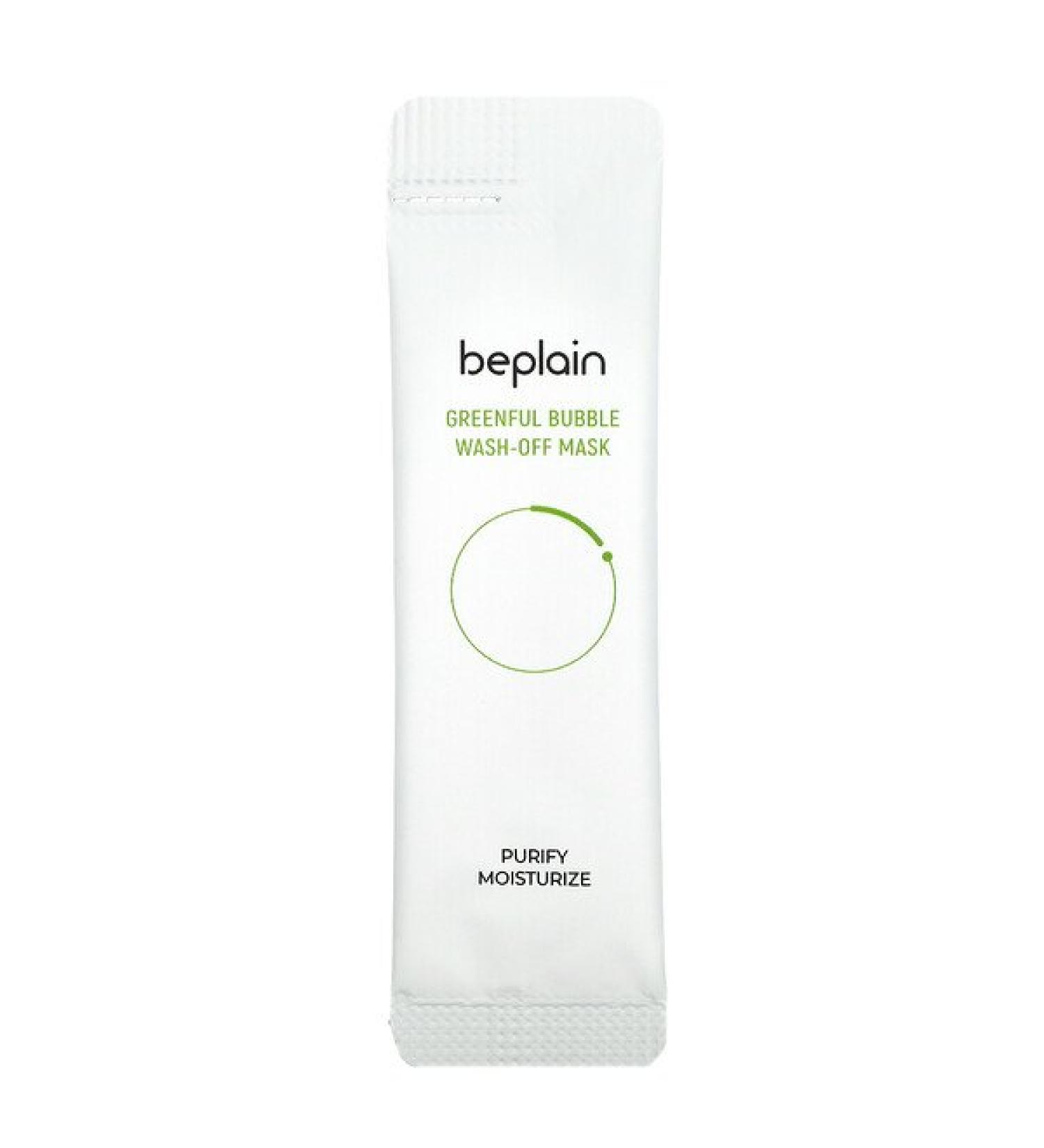 Beplain Greenful Bubble Wash-Off Mask - 12 Pack (5g Each) for Radiant Skin - Buy Online on SooperMarket.com