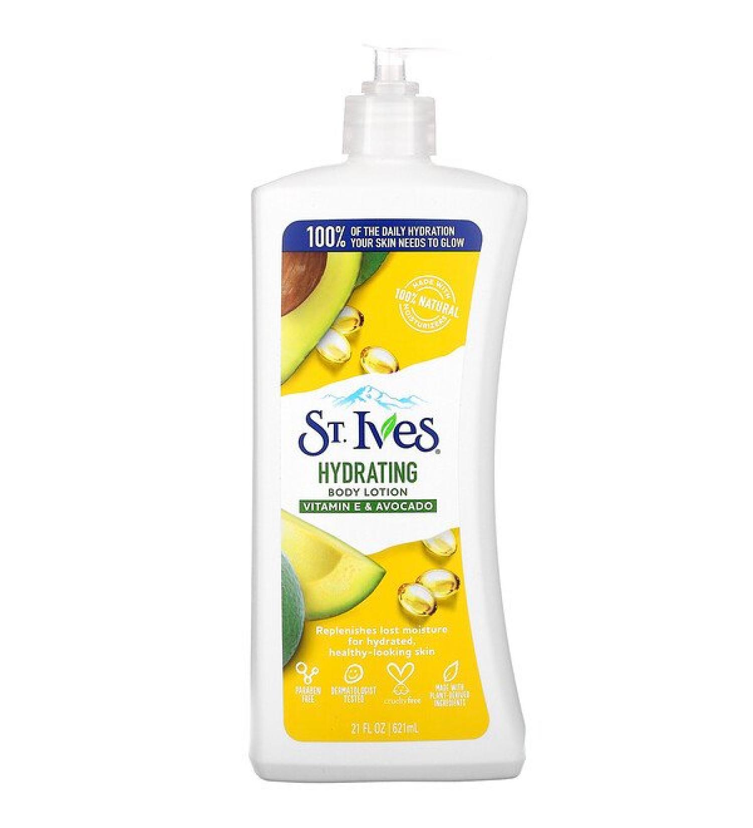 St. Ives Hydrating Body Lotion Vitamin E & Avocado 21 fl oz (621 ml)