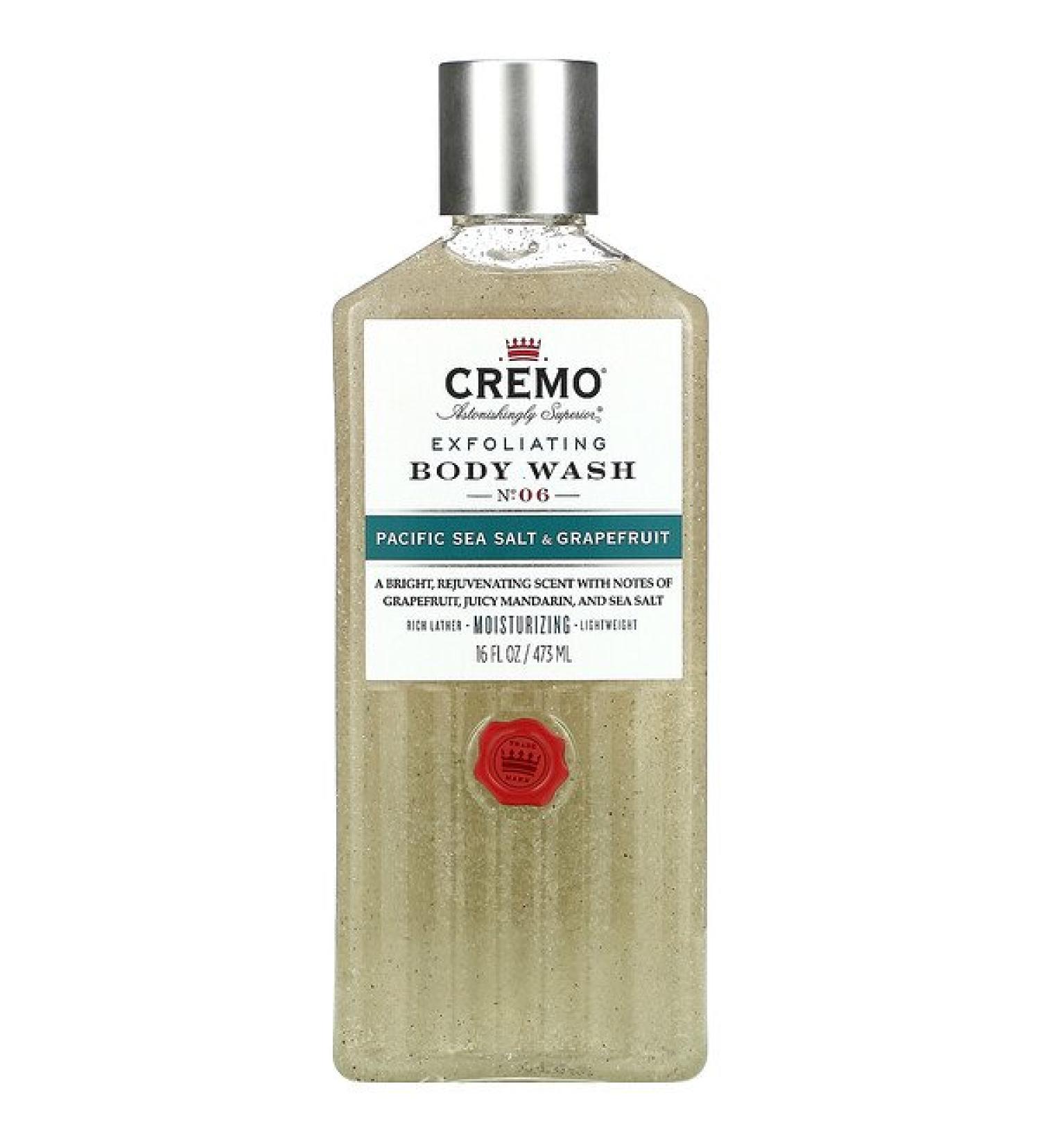 Cremo Exfoliating Body Wash No. 06 Pacific Sea Salt & Grapefruit 16 fl oz (473 ml)