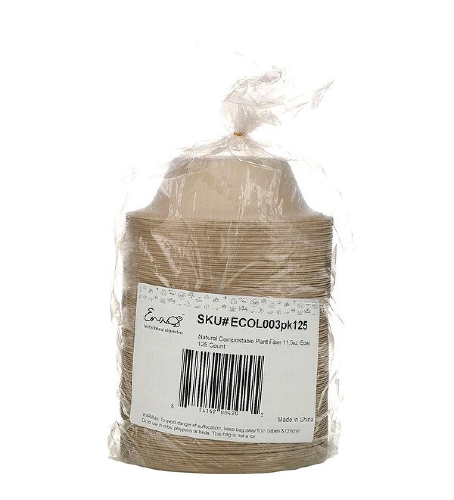 Earth's Natural Alternative Natural Compostable Bowl 125 Count
