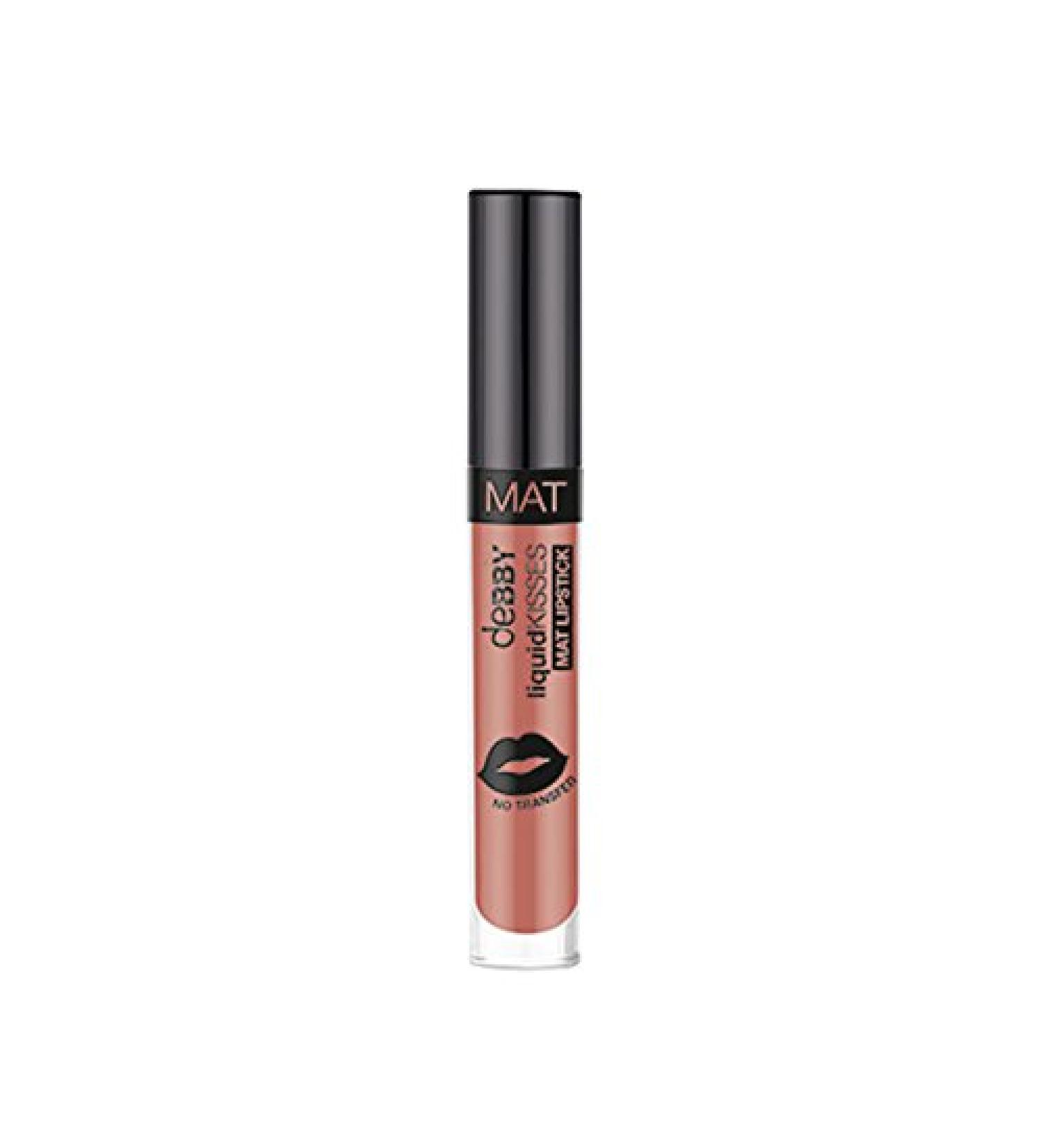 Debby Liquidkisses mat lipstick color 01 Beige Nude