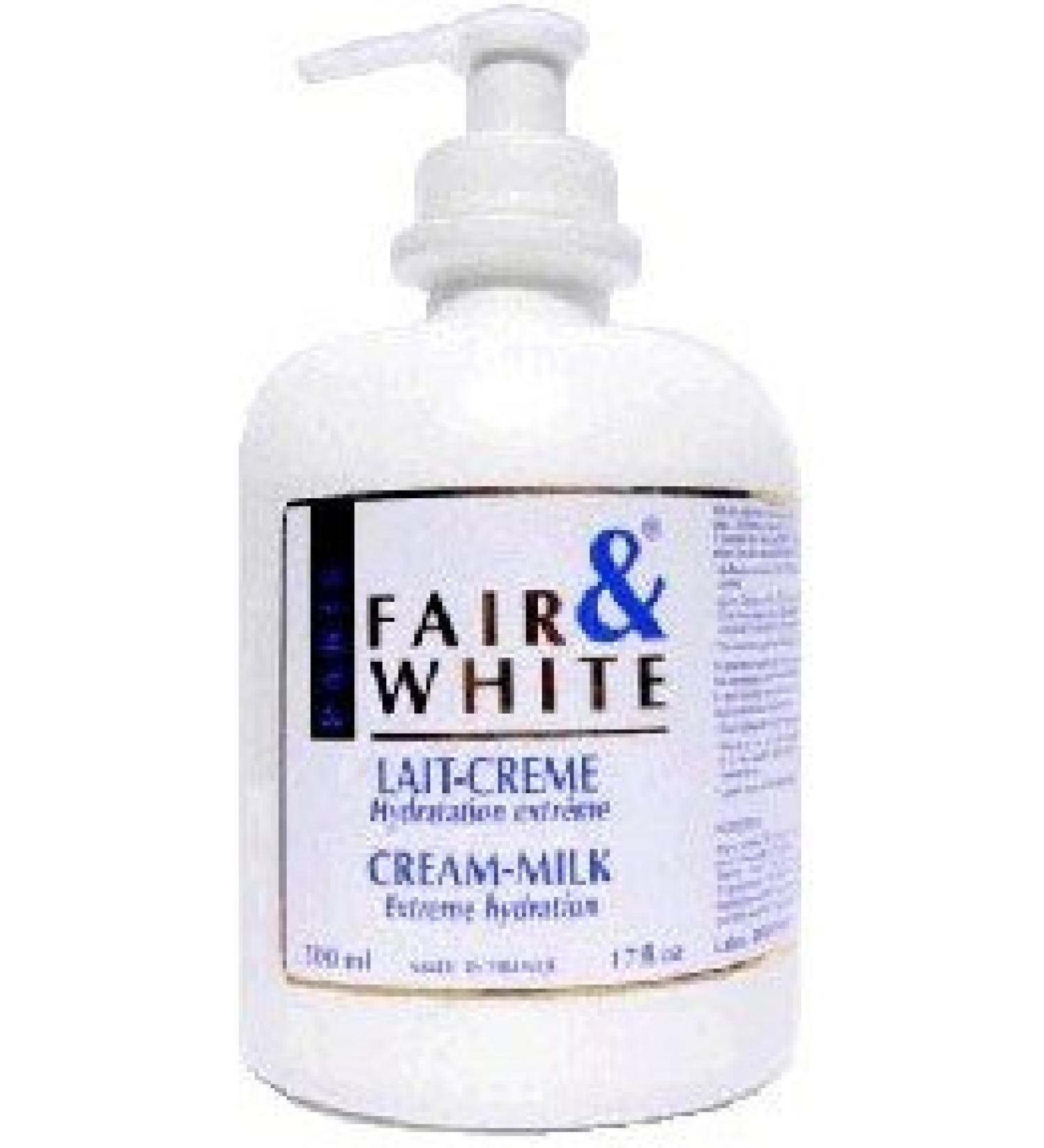 Fair & White Lait Creme Cream Milk Extreme hydration 500ml