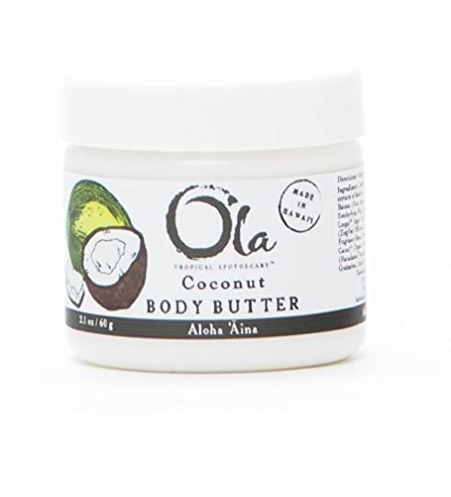 Ola Coconut Body Butter - Nourishing Tropical Oils & Plant Extracts | 2.1oz | International Shipping - Buy Online on SooperMarket.com