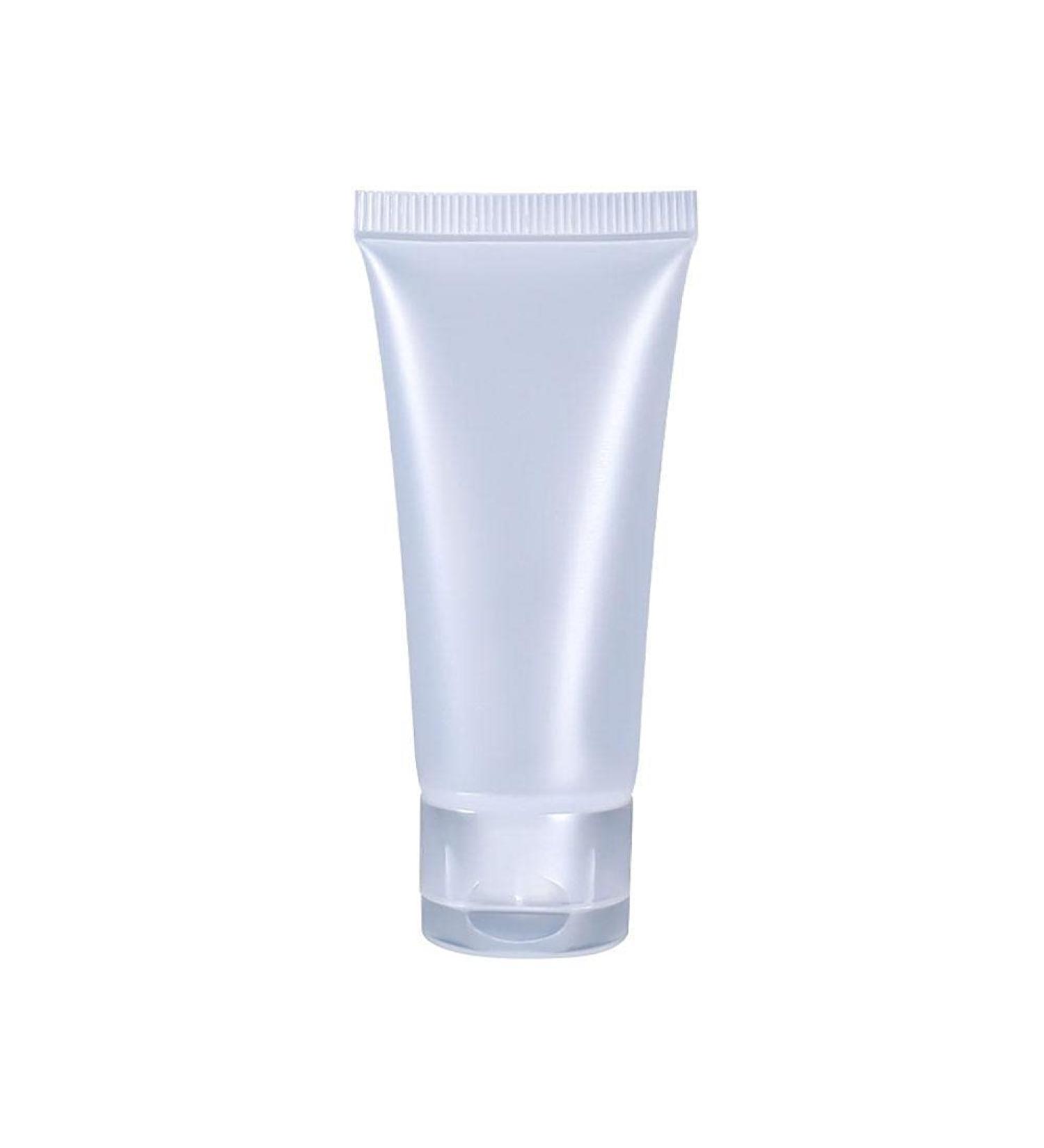 5Pcs 30ML Empty Cosmetic Tubes Portable Clear Refillable Bottles Travel Squeeze Lotion Containers with Flip Lid for Facial Cleanser Hand Cream - Buy Online on SooperMarket.com
