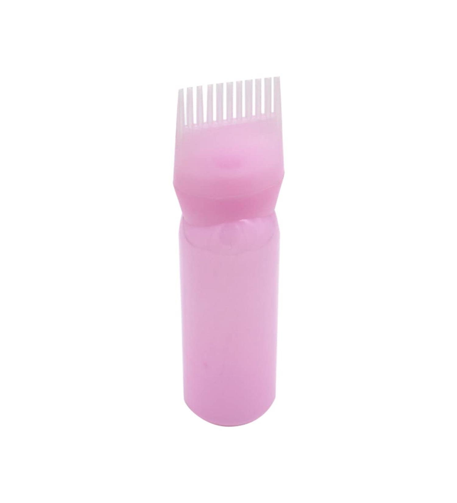Hair Dye Bottle 160ML Shampoo Bottle Hair Comb Applicator Bottle Brush Bottle for Hair Dyeing Tool Style 3 Hair Oil Applicator Pink - Buy Online on SooperMarket.com