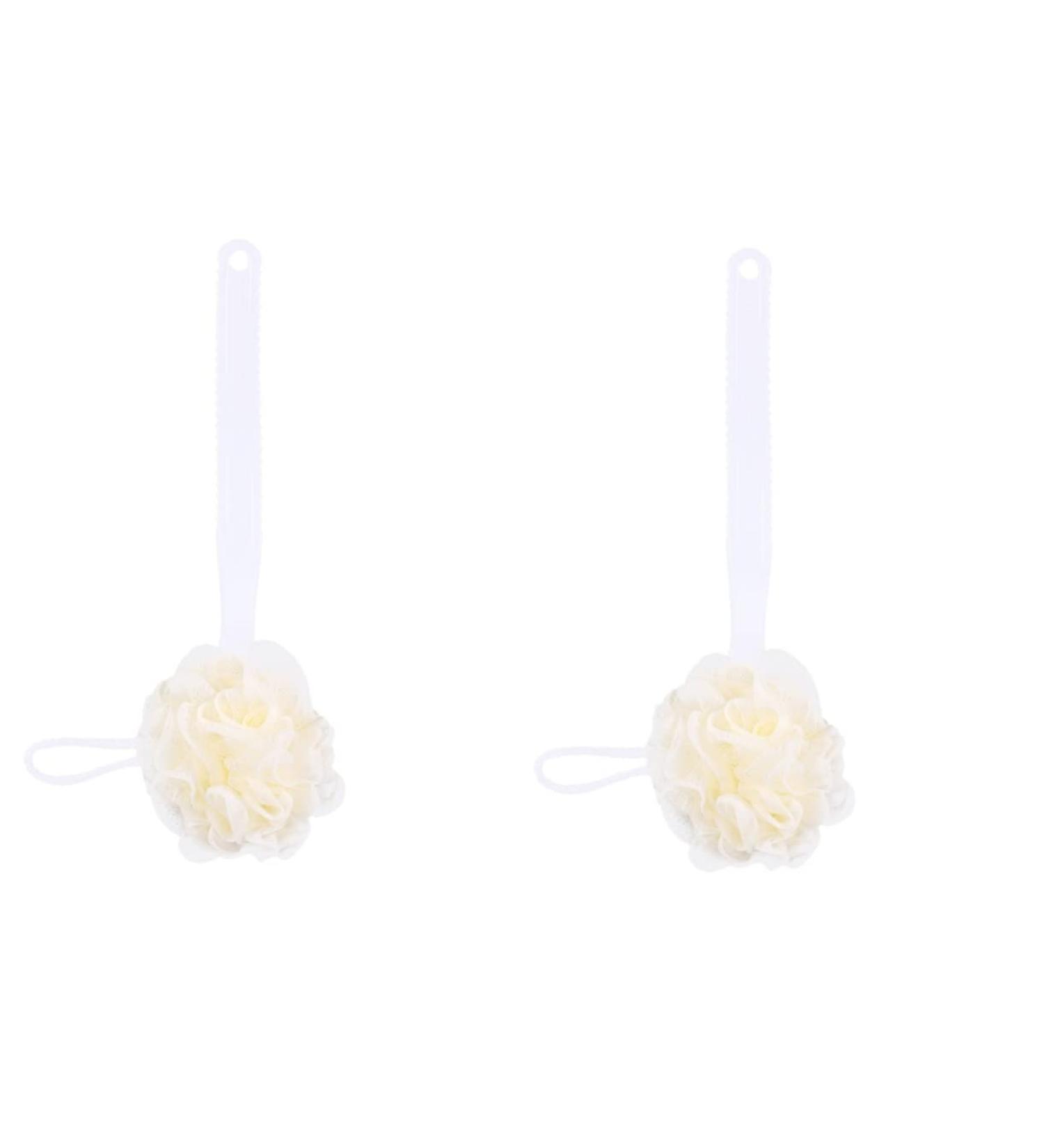 2pcs Healeved Back Scrubber Brushes with Handle - Soft Body Loofah for Shower Massage - Buy Online on SooperMarket.com