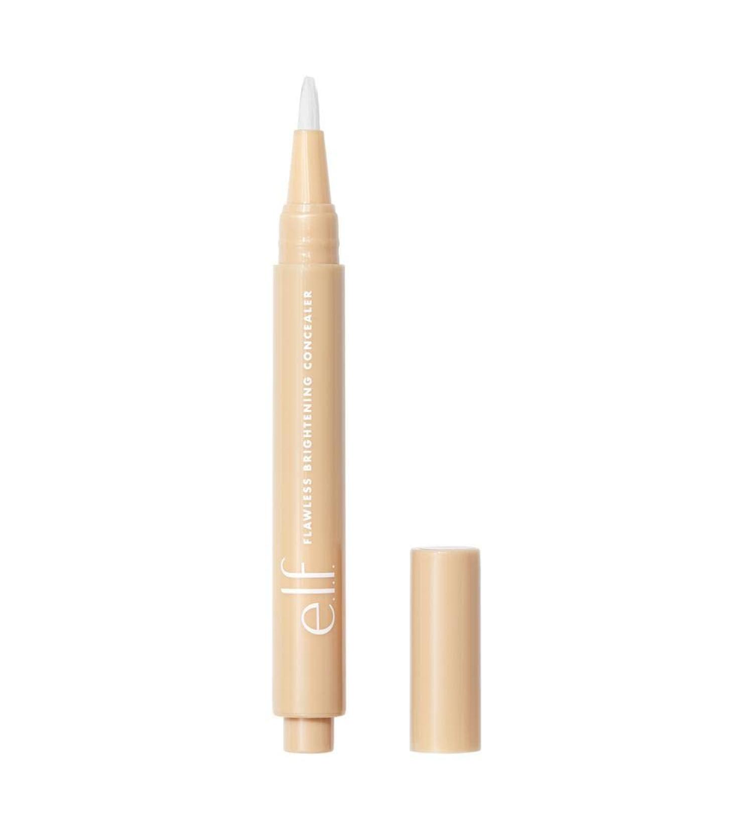 e.l.f. Flawless Brightening Concealer | Illuminating Highlighting Face Makeup | Conceals Dark Circles | Light 28 W 0.07 Fl Oz | Pack of 1 - Buy Online on SooperMarket.com