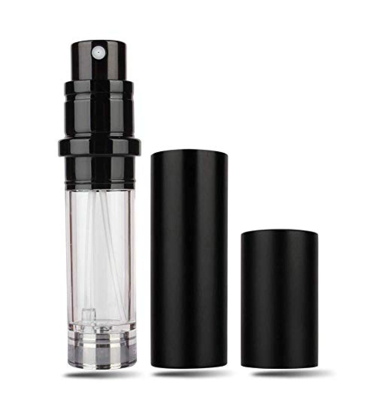 LOTUS 5ml Black Perfume Atomizer Bottle for Men and Women - Refillable Travel Cologne Sprayer - Buy Online on SooperMarket.com