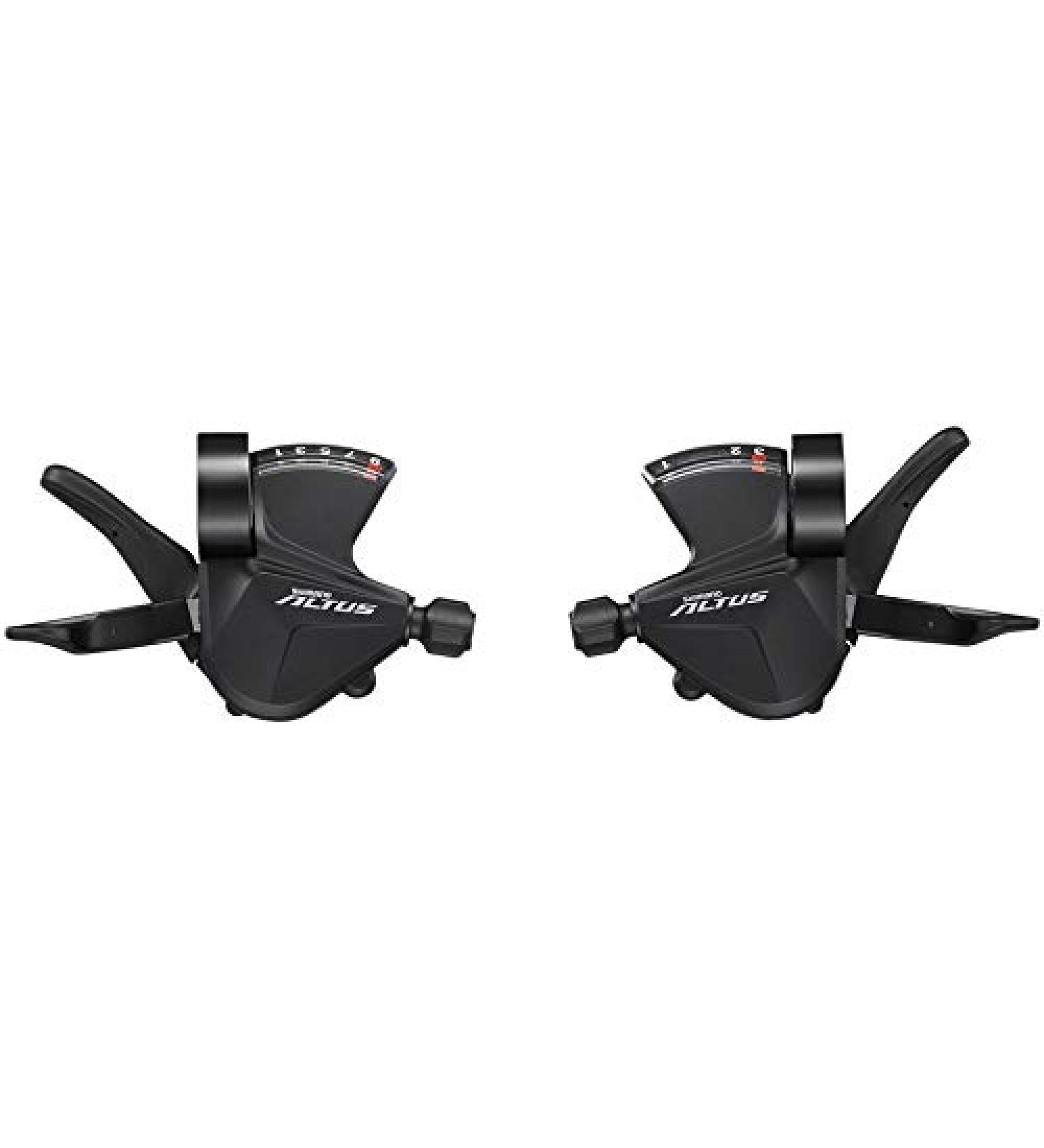 Shimano Altus SL-M2010 3x9-Speed Shift Lever Set, Black