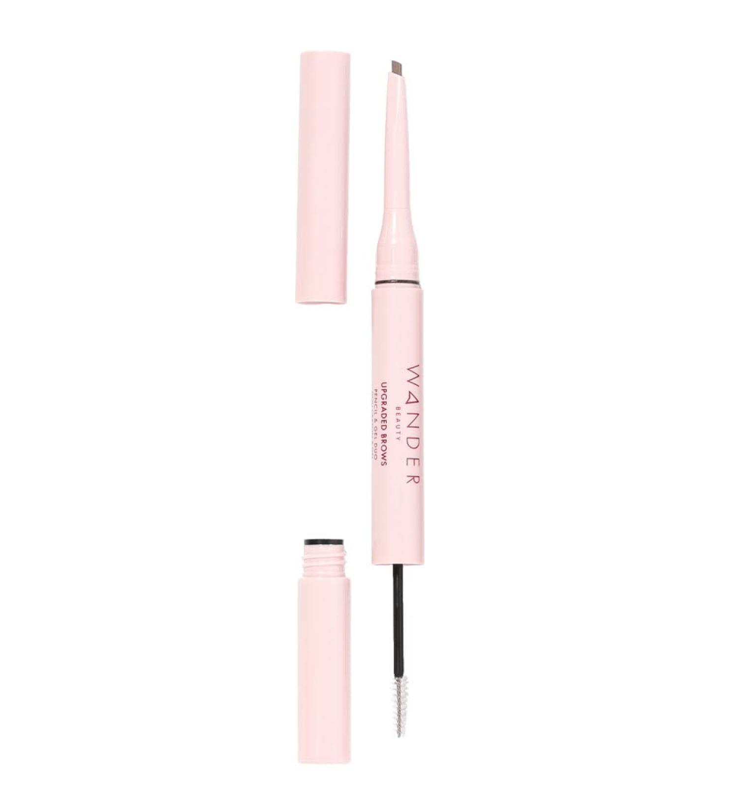 Wander Beauty Upgraded Brow Pencil & Eye Brow Gel Duo - Taupe | 2-in-1 Brow Makeup with Castor Oil & Peptide Complex - Fuller Brows - Buy Online on SooperMarket.com